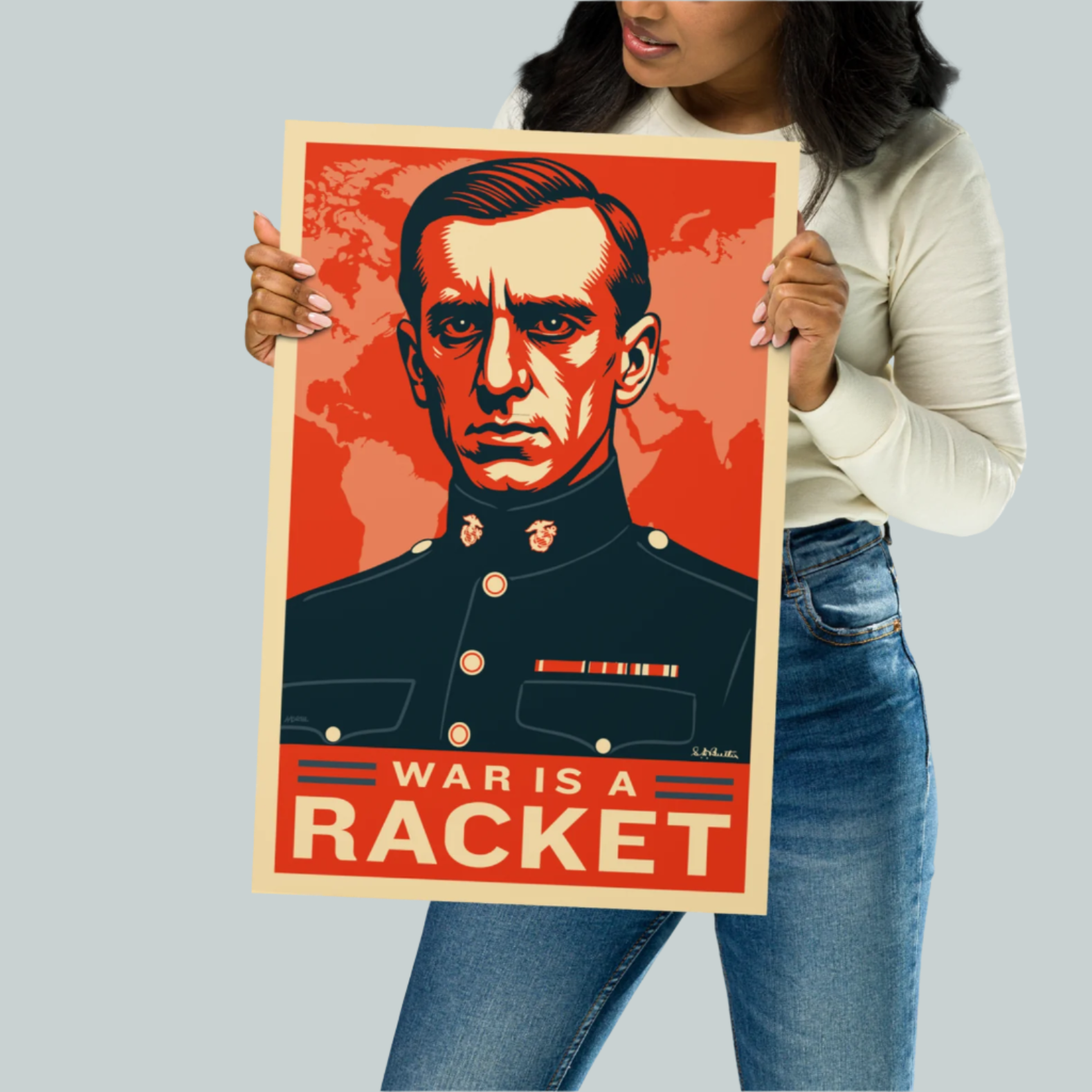 Major General Smedley D. Butler War Is a Racket Print