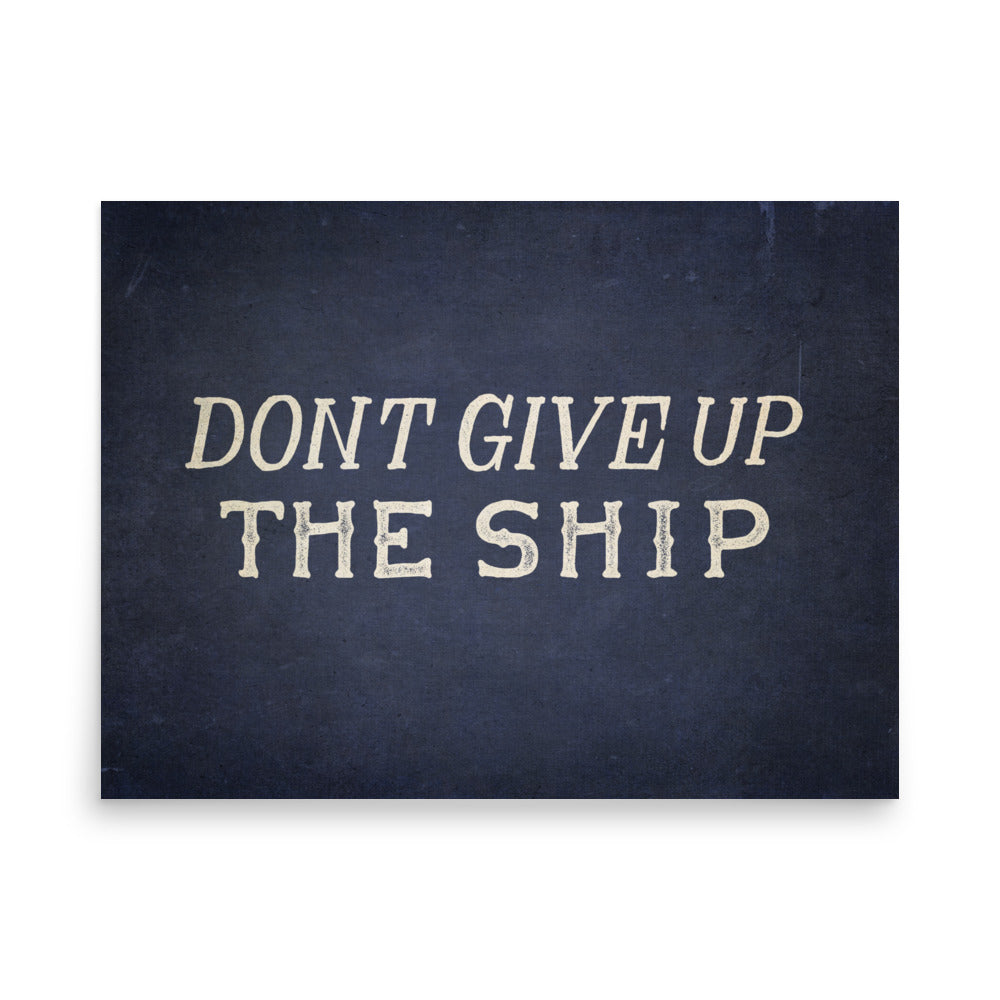 Don't Give Up The Ship Commodore Perry Print
