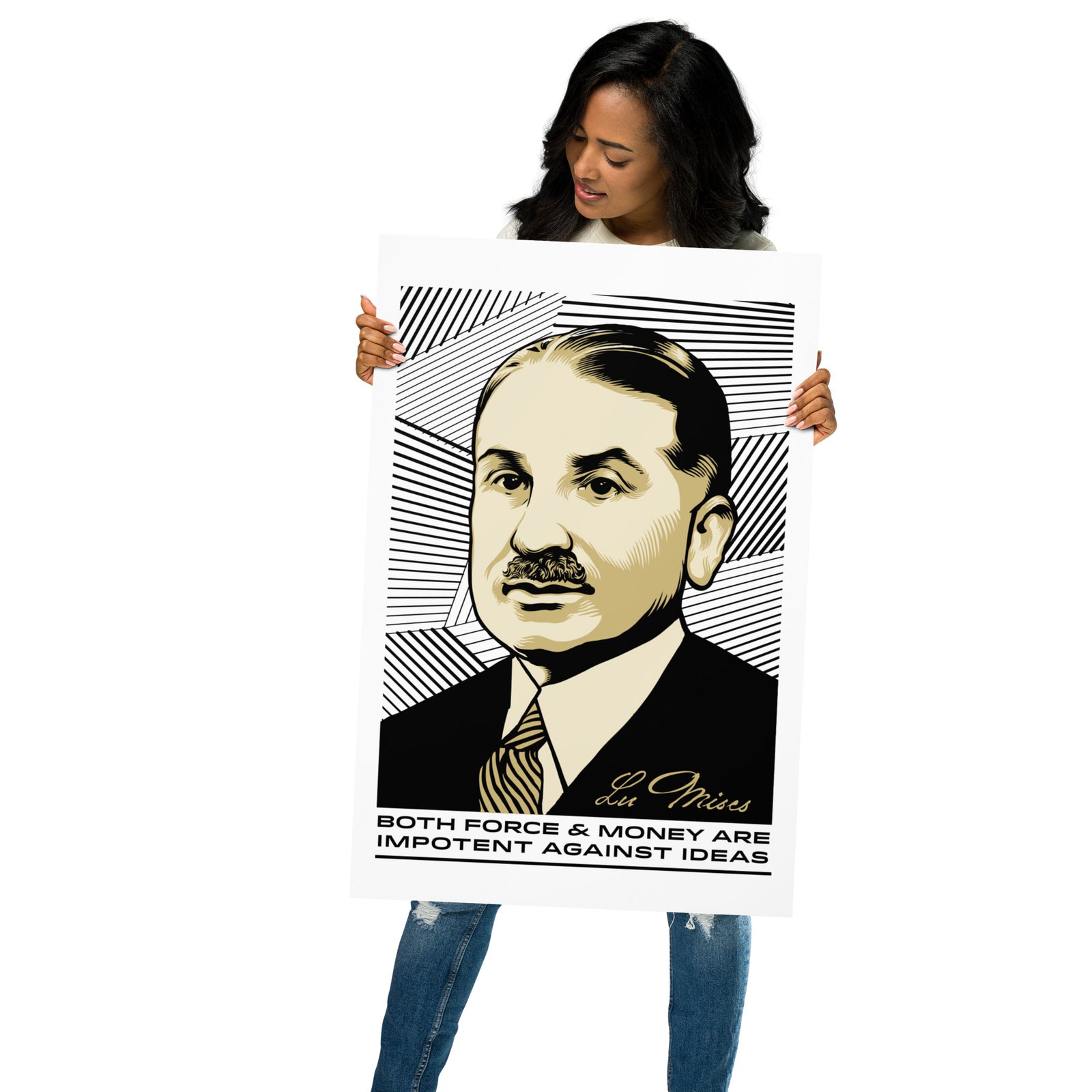 Ludwig von Mises Ideas Print