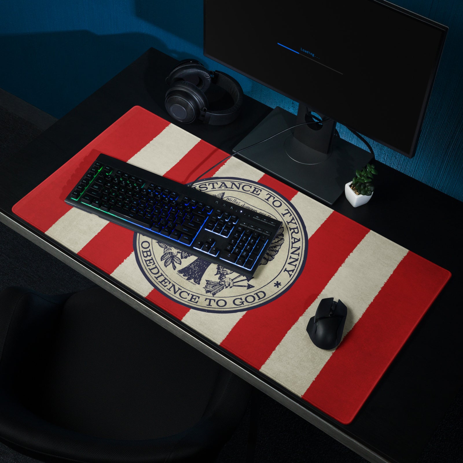 Resistance To Tyranny is Obedience to God Desk Mat