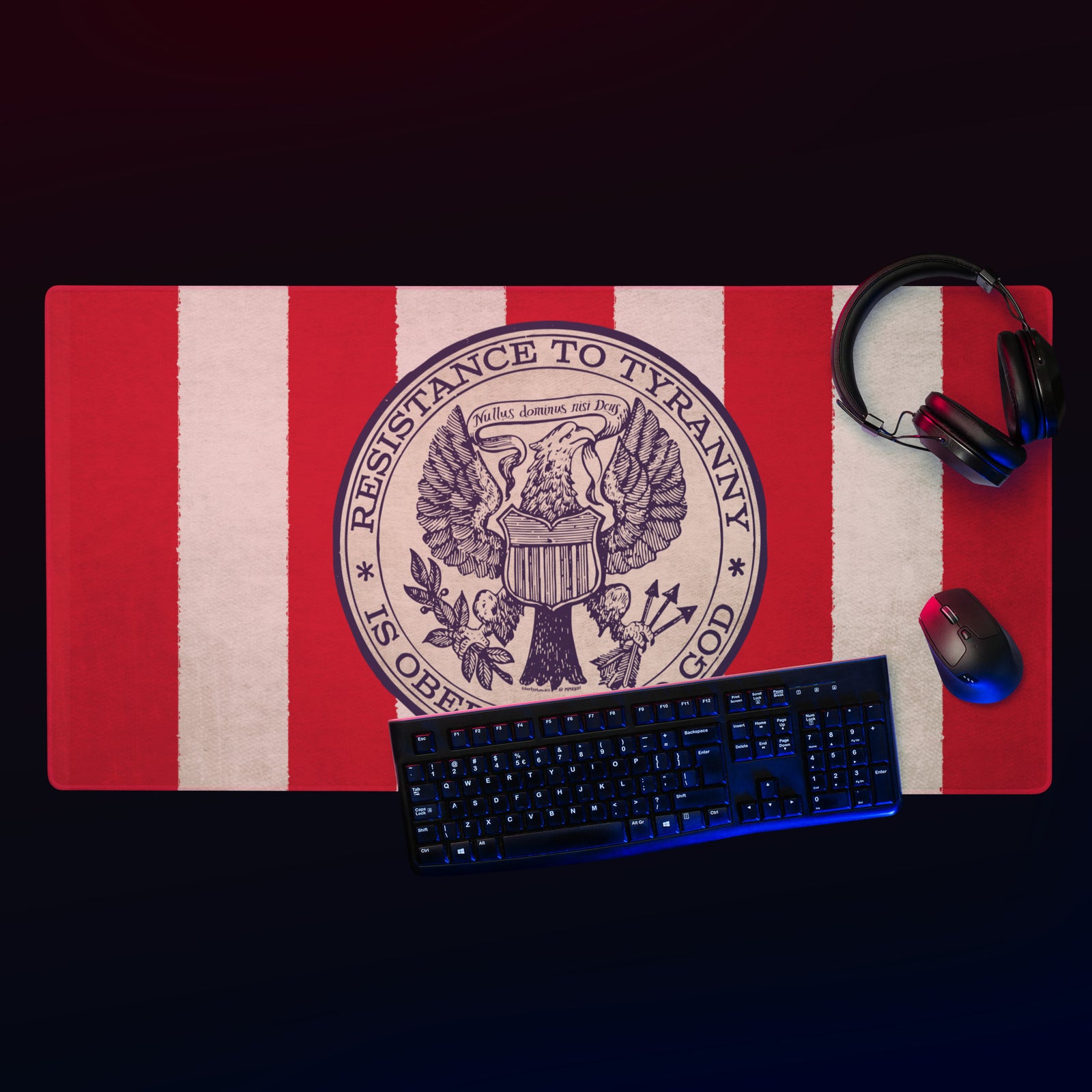 Resistance To Tyranny is Obedience to God Desk Mat