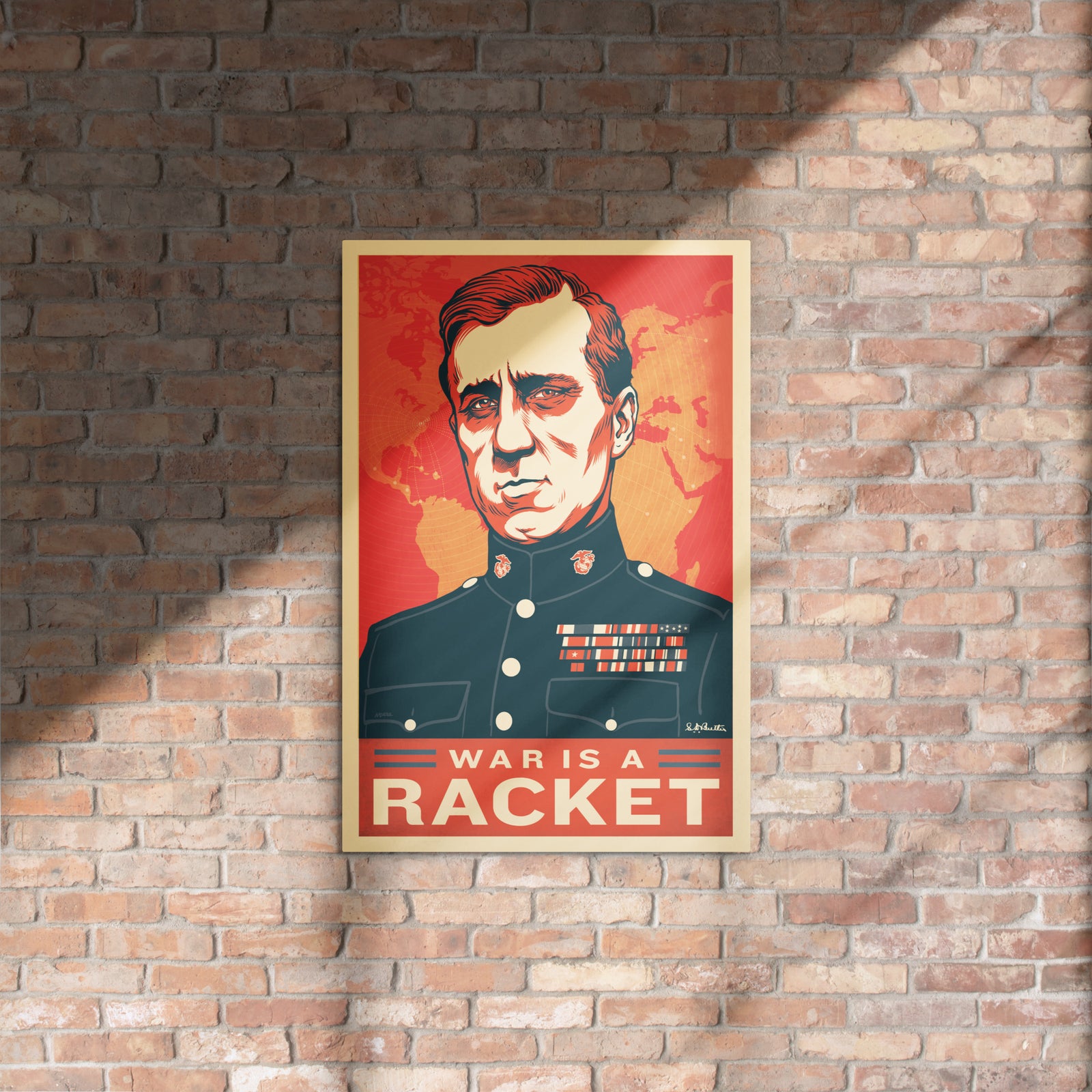 Smedley Butler War Is a Racket Metal Print