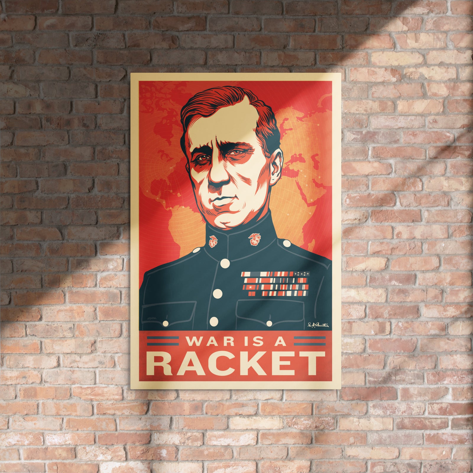 Smedley Butler War Is a Racket Metal Print