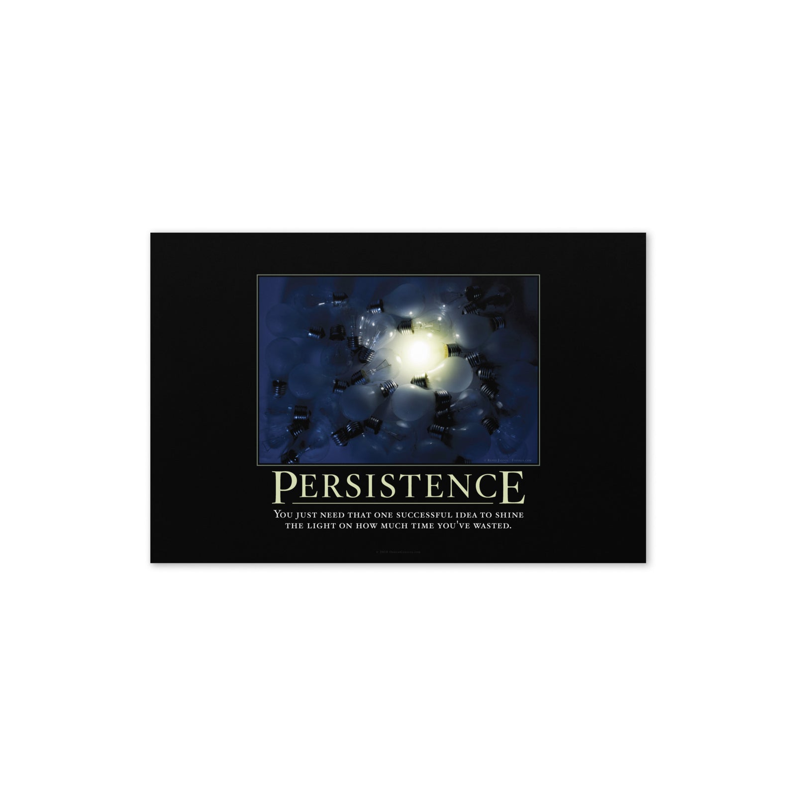 Persistence Demotivational Greeting Card