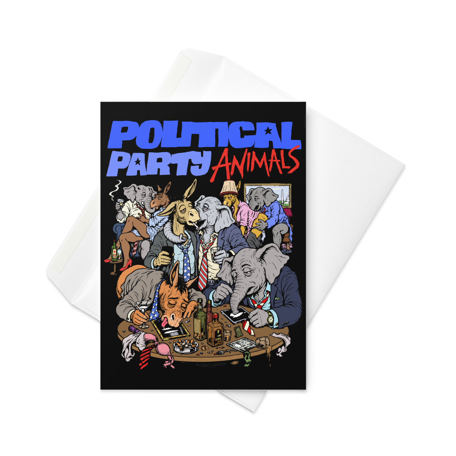Political Party Animals Greeting Card