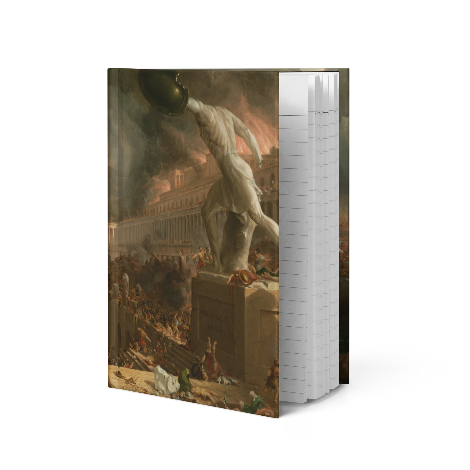 Notebook with classical painting design on the cover