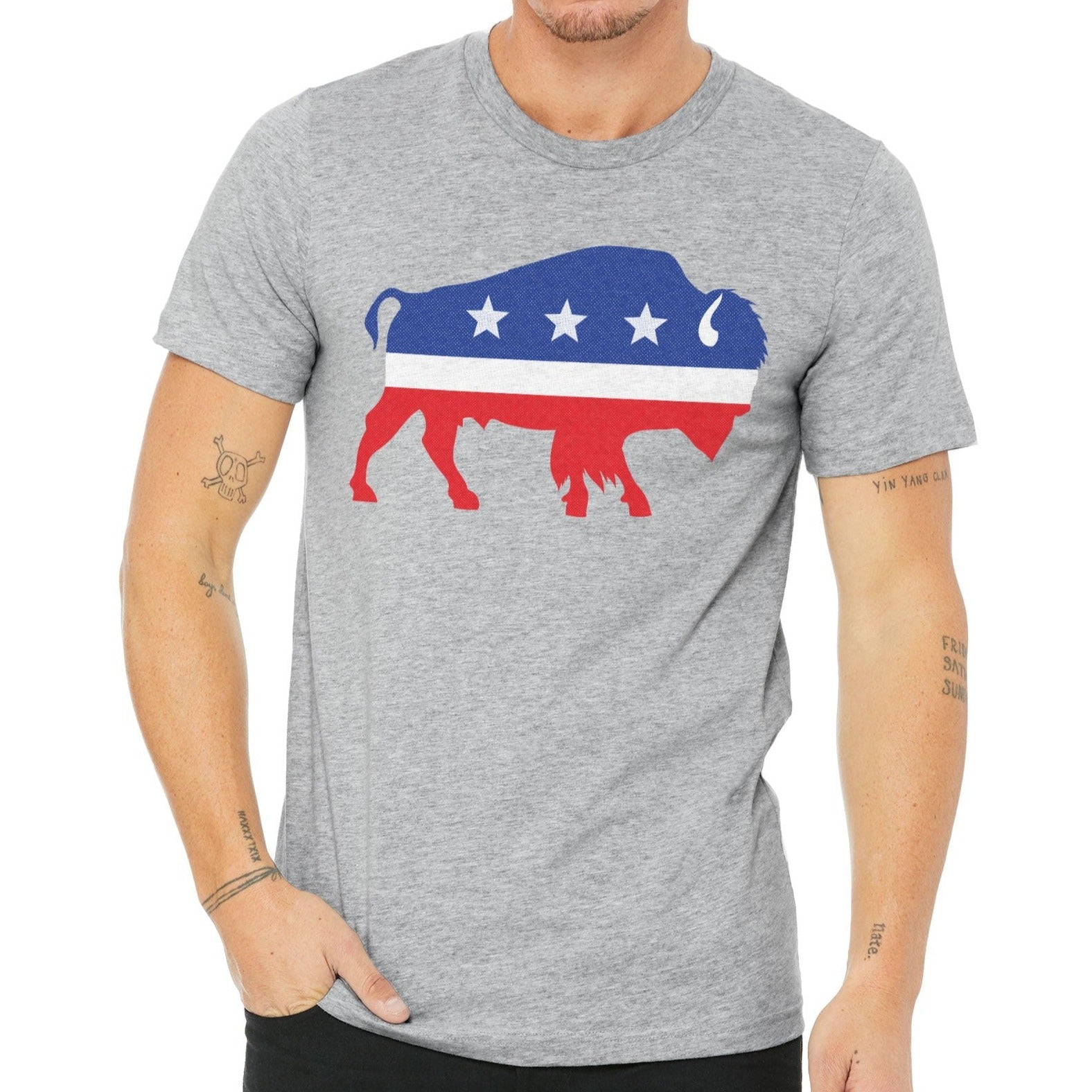 Independent Bison Distressed Short-Sleeve Unisex T-Shirt