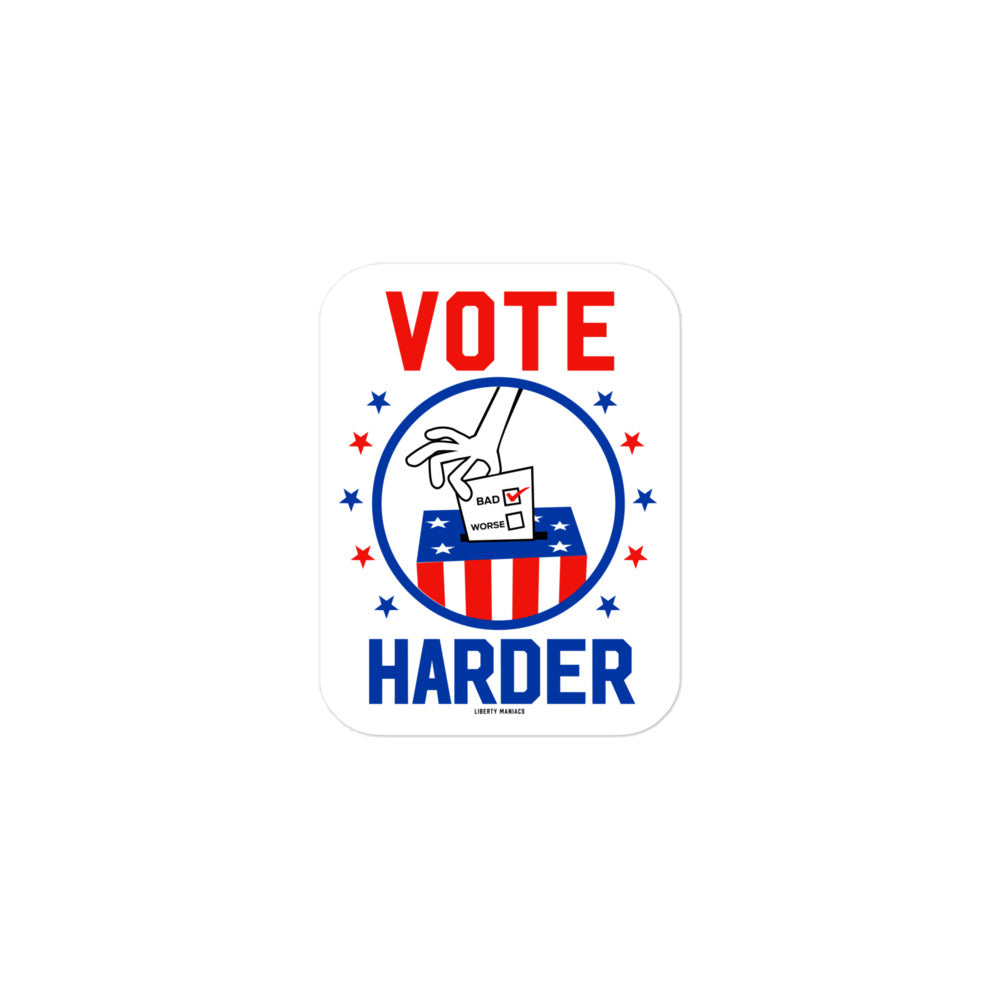 Vote Harder Sticker