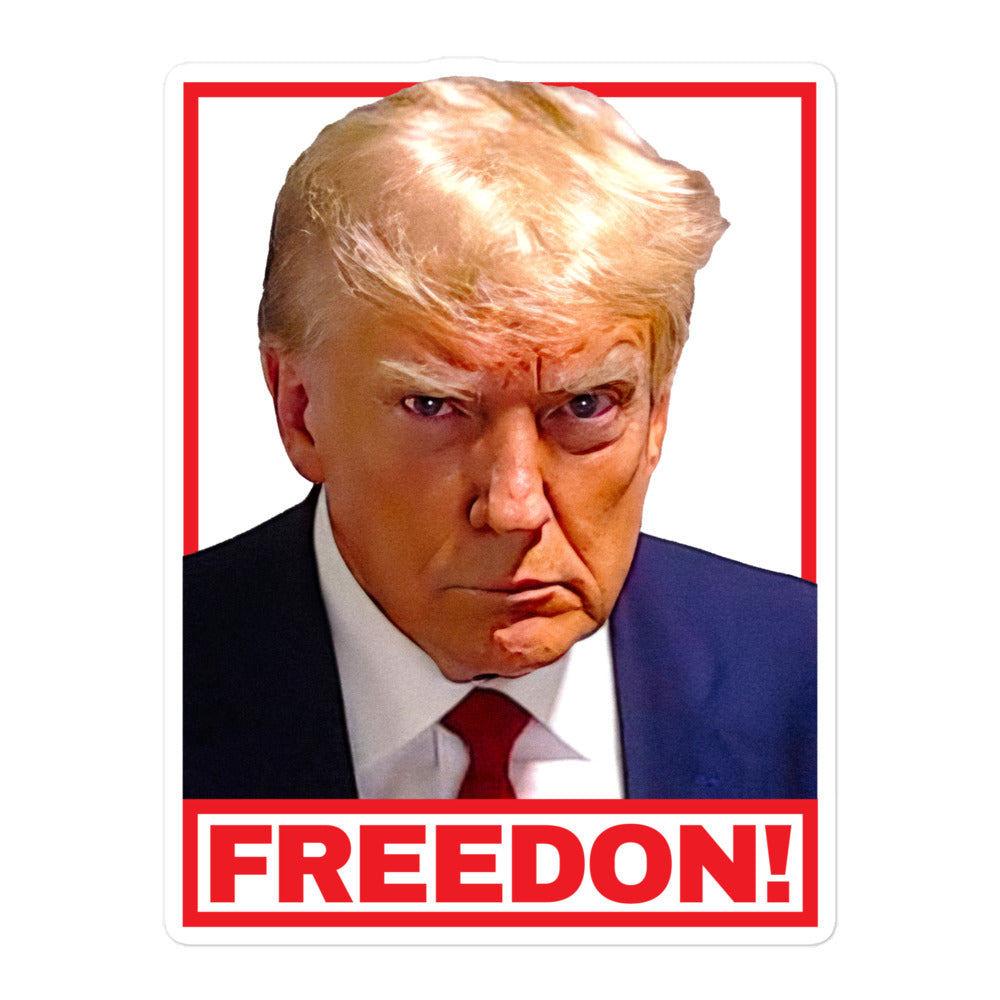 FREEDON Trump Mugshot Sticker