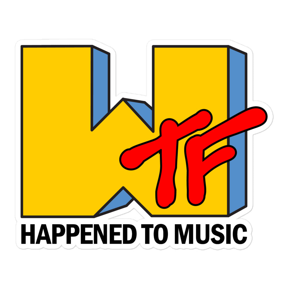 WTF Happened To Music Sticker
