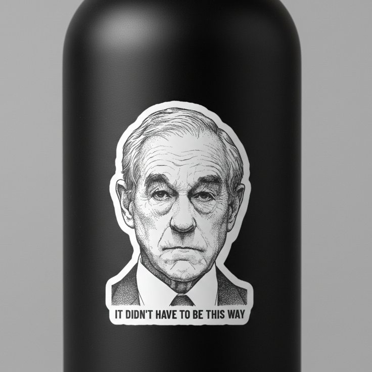 Disappointed Ron Paul Kiss-cut vinyl decals