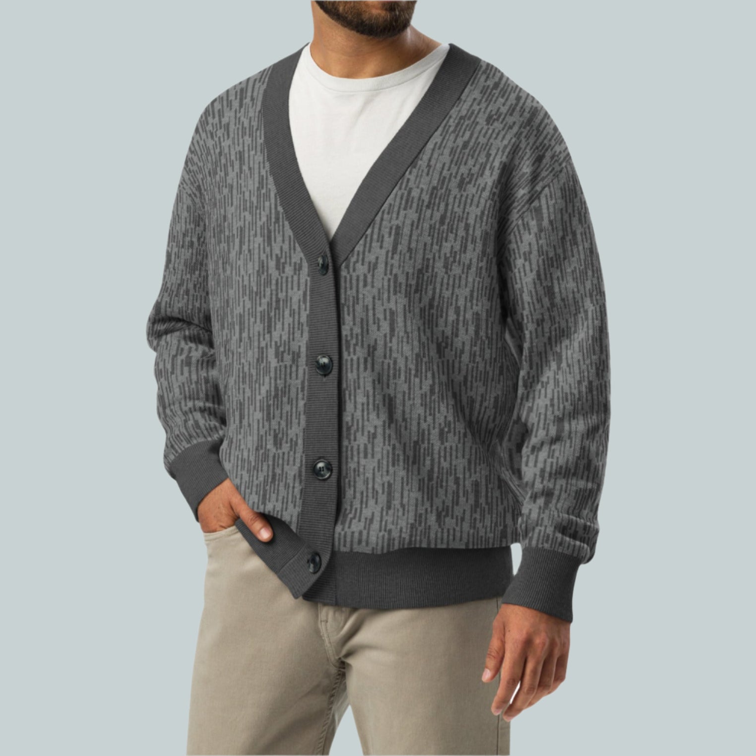 Strichtarn Raindrop Camo Knitted Cardigan