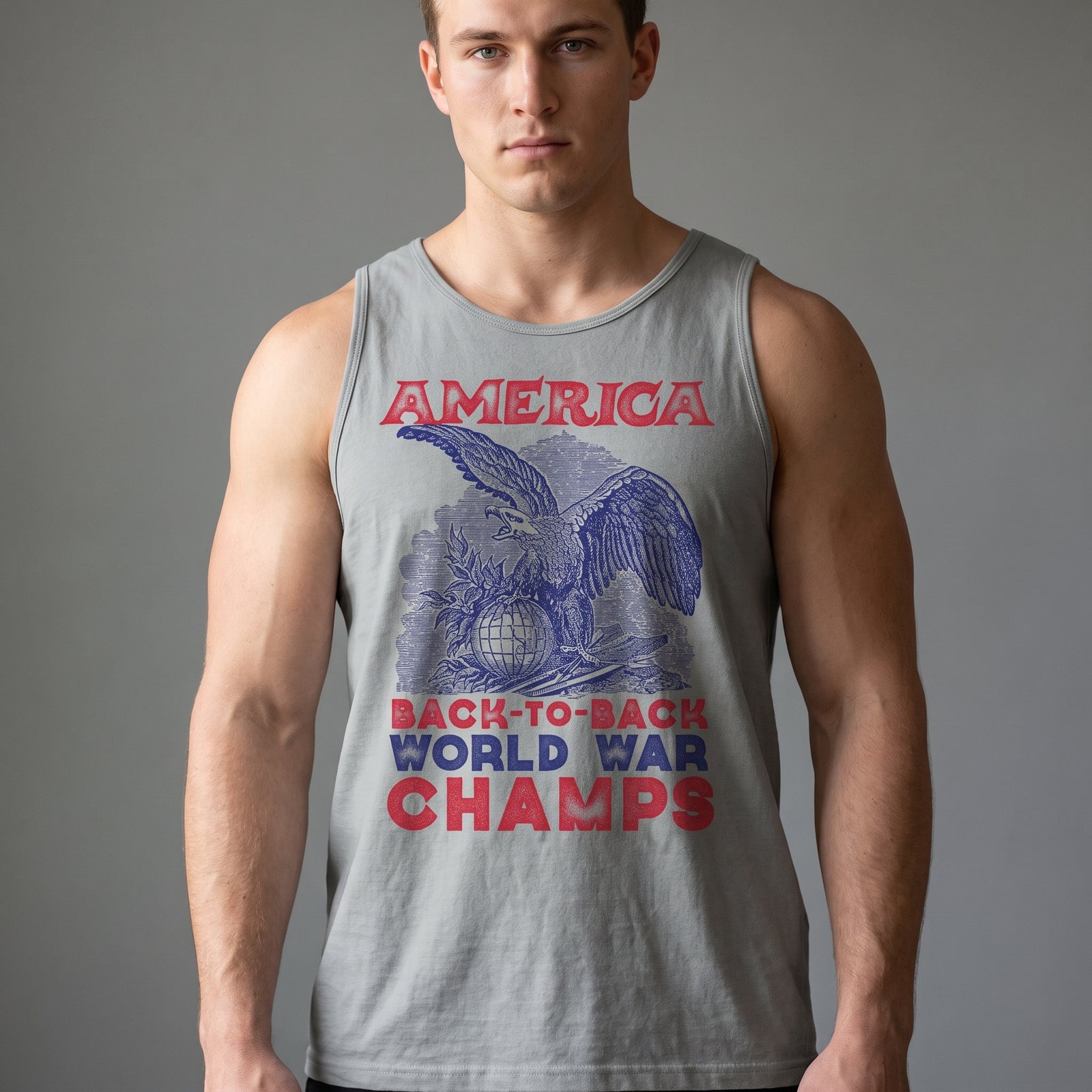 America Back-to-Back World War Champs Tank Top