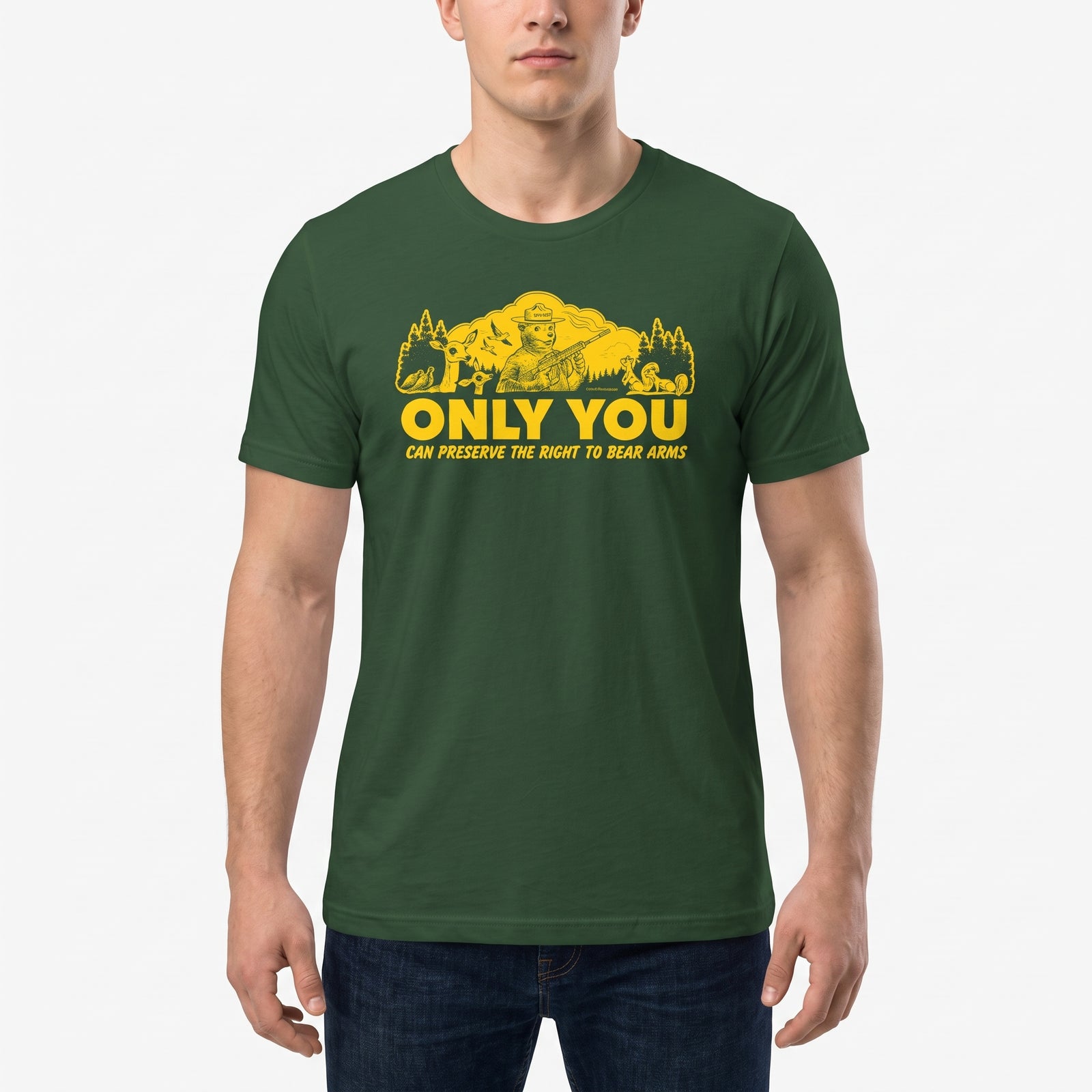 Only You Can Preserve the Right to Bear Arms Retro Smokey T-Shirt