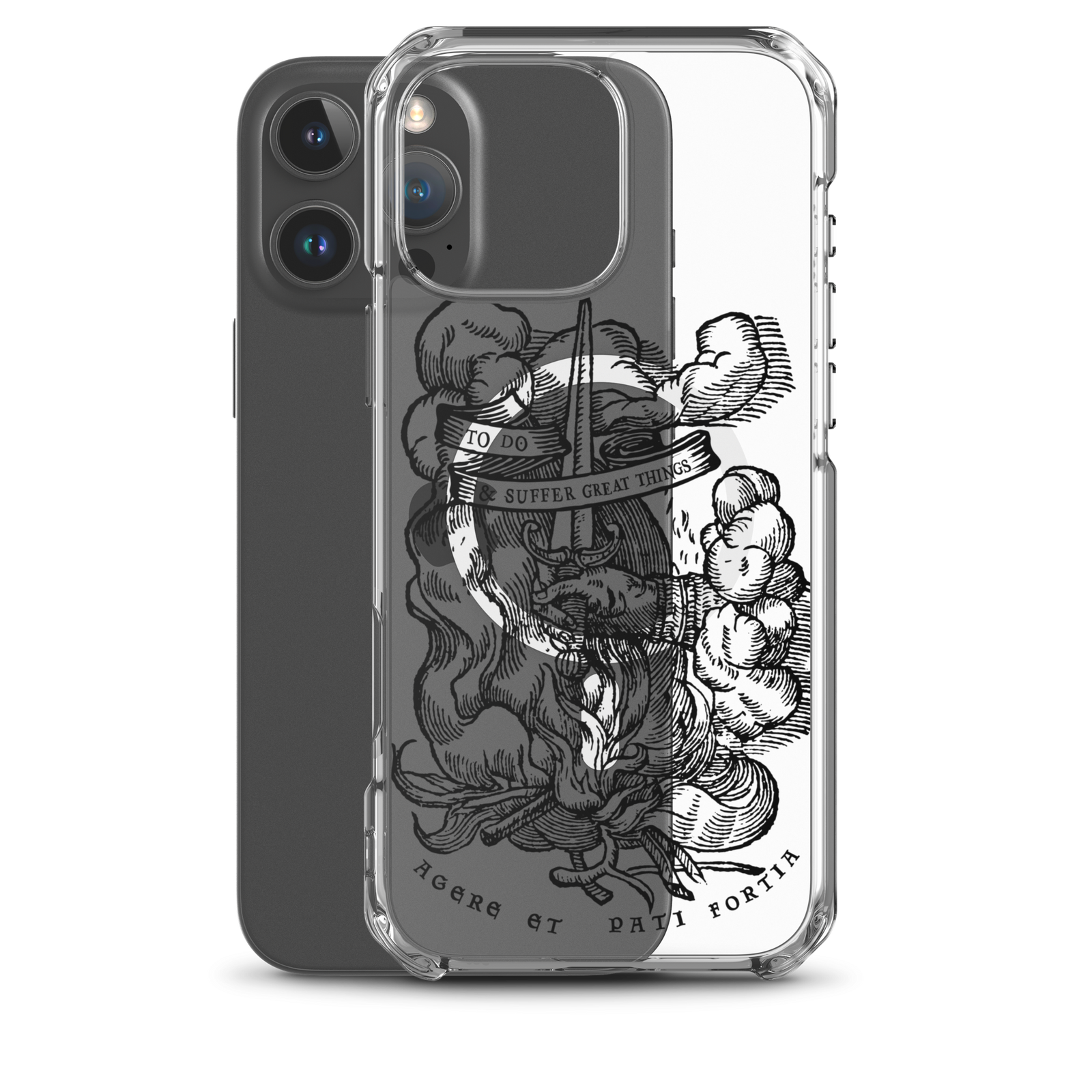 To Do And Suffer Great Things MagSafe® clear case for iPhone®