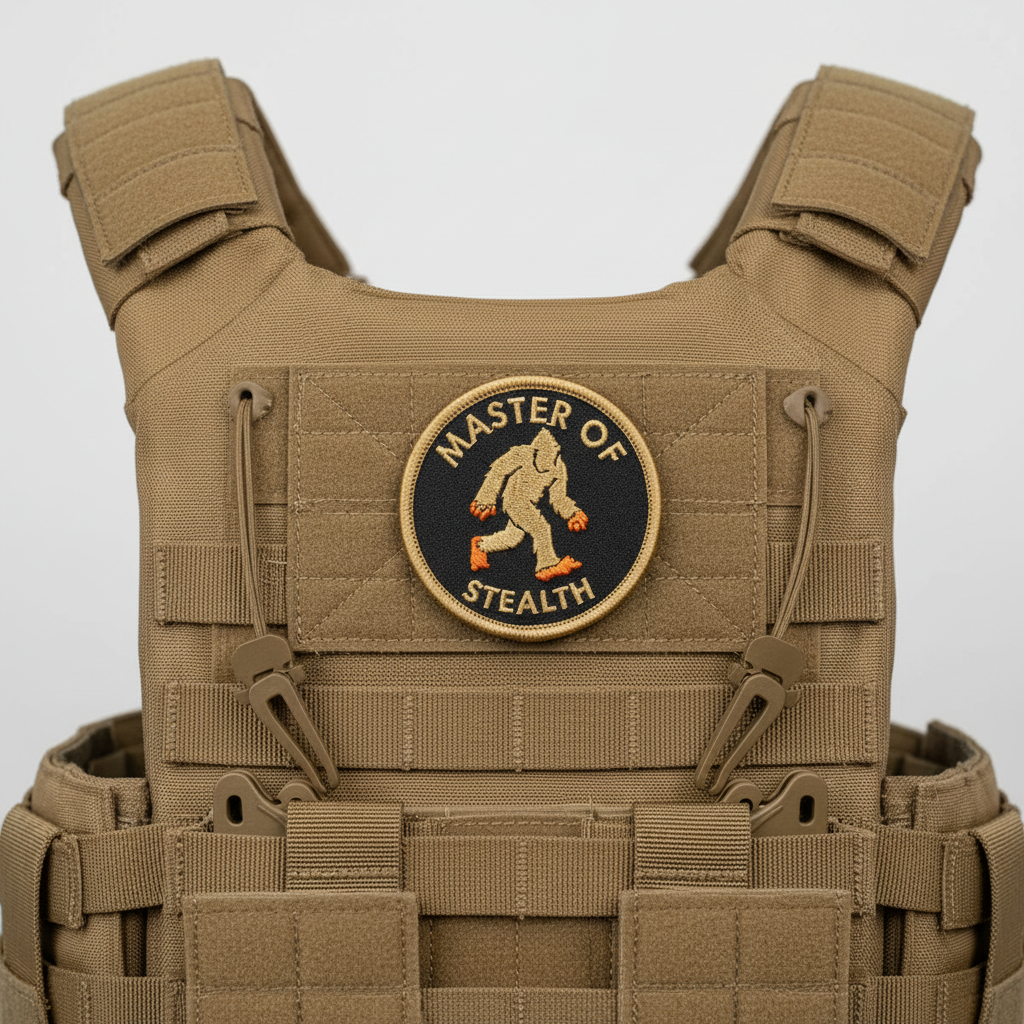 Bigfoot Master of Steath Hook and Loop Patch