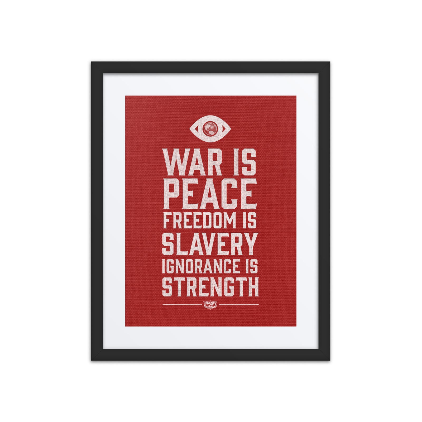 War Is Peace 1984 Matted Framed Art Print