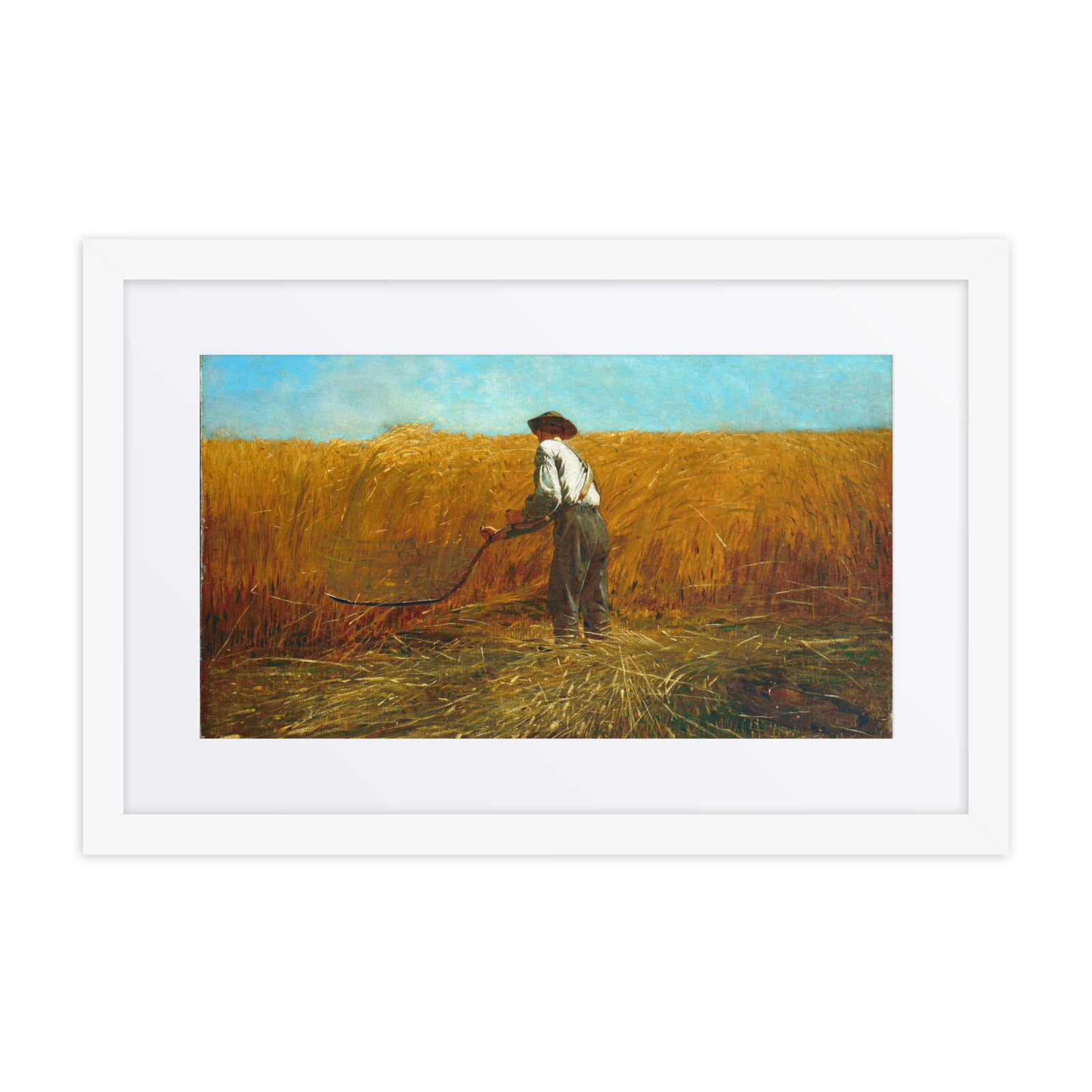 The Veteran in a New Field Winslow Homer Framed Art Print