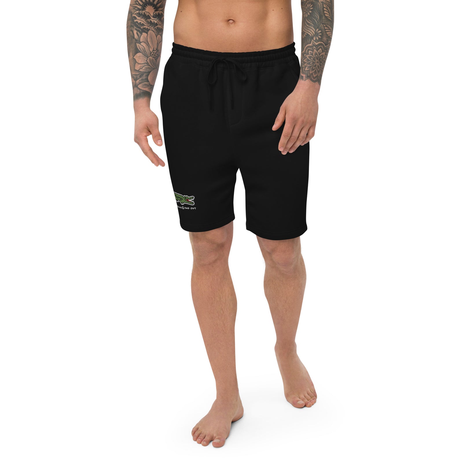 FAAFO F Around Alligator Men's Fleece Shorts
