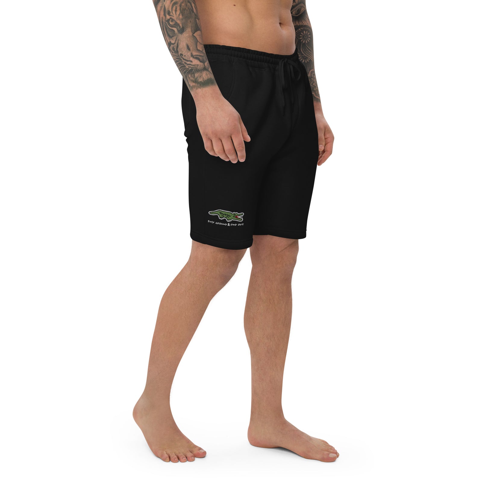 FAAFO F Around Alligator Men's Fleece Shorts