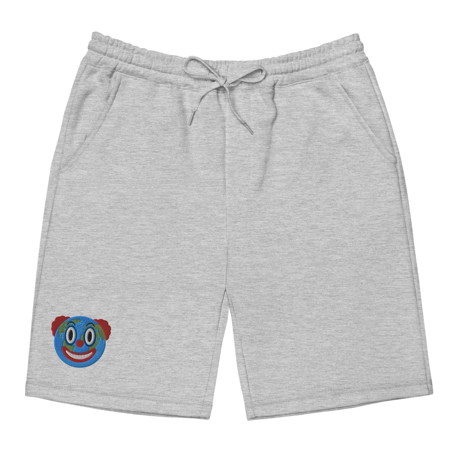 Clown World Men's Embroidered Fleece Shorts