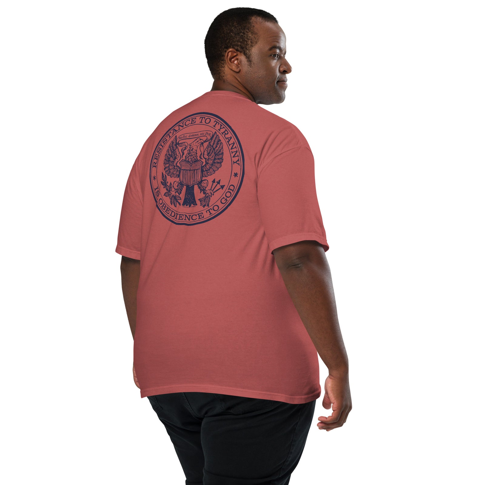 Resistance to Tyranny is Obedience to God Heavyweight T-shirt