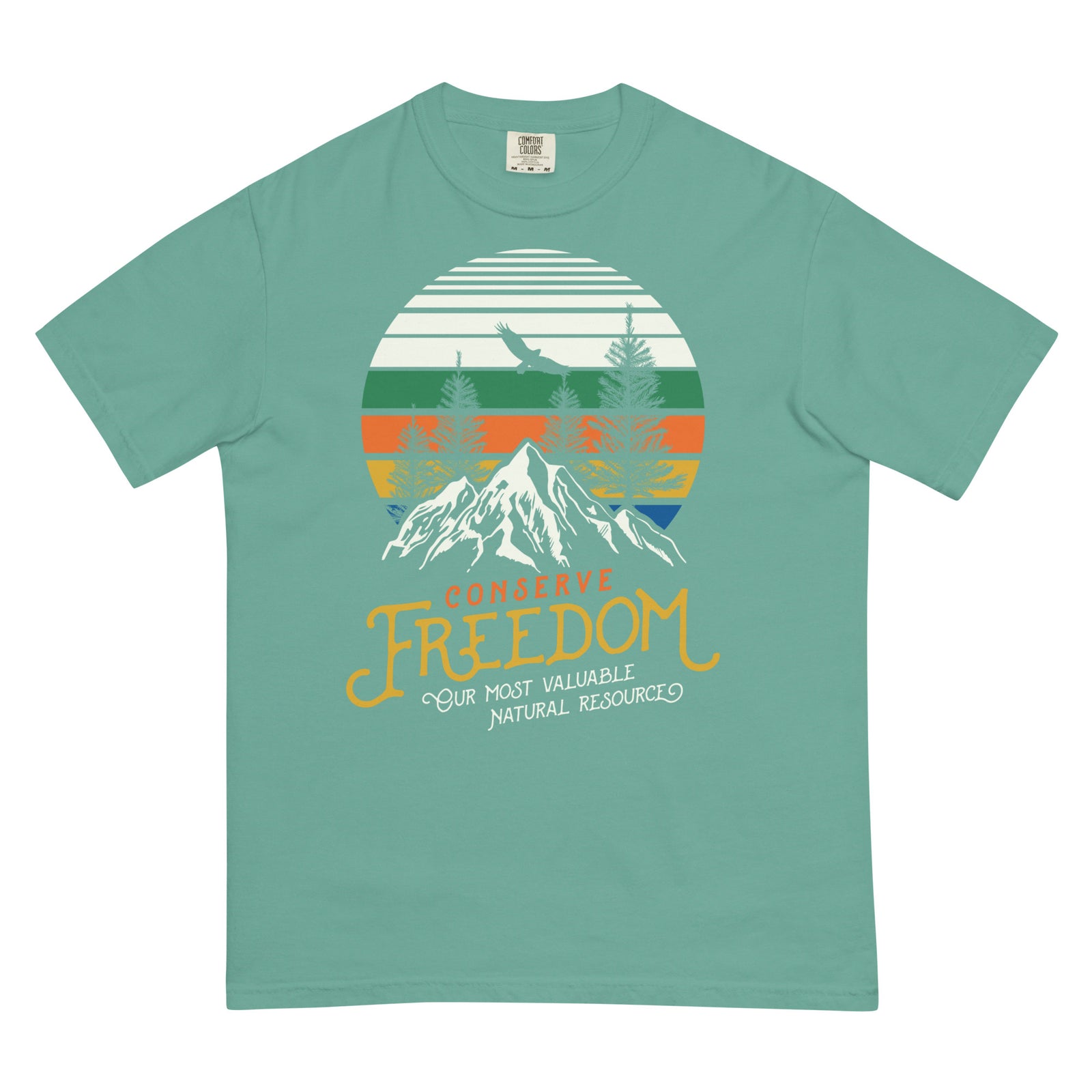 Conserve Freedom Men’s Garment-dyed Heavyweight T-shirt