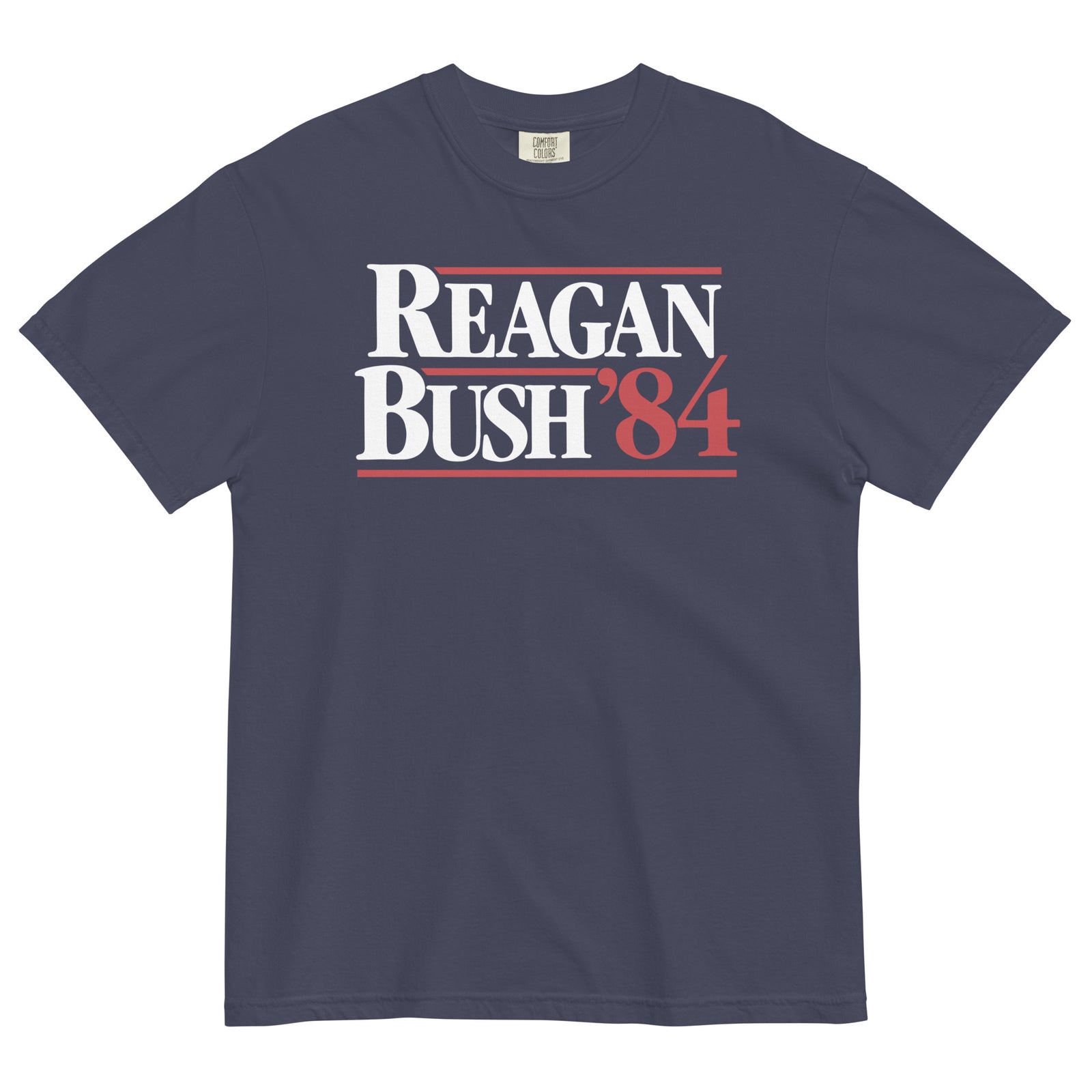 Reagan Bush 1984 Campaign Men’s Garment-dyed Heavyweight Reproduction T-shirt