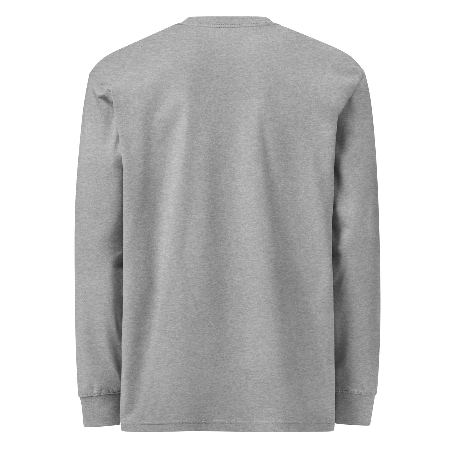 Back view of Carbon Grey America Back to Back World War Champs heavyweight long sleeve T-shirt