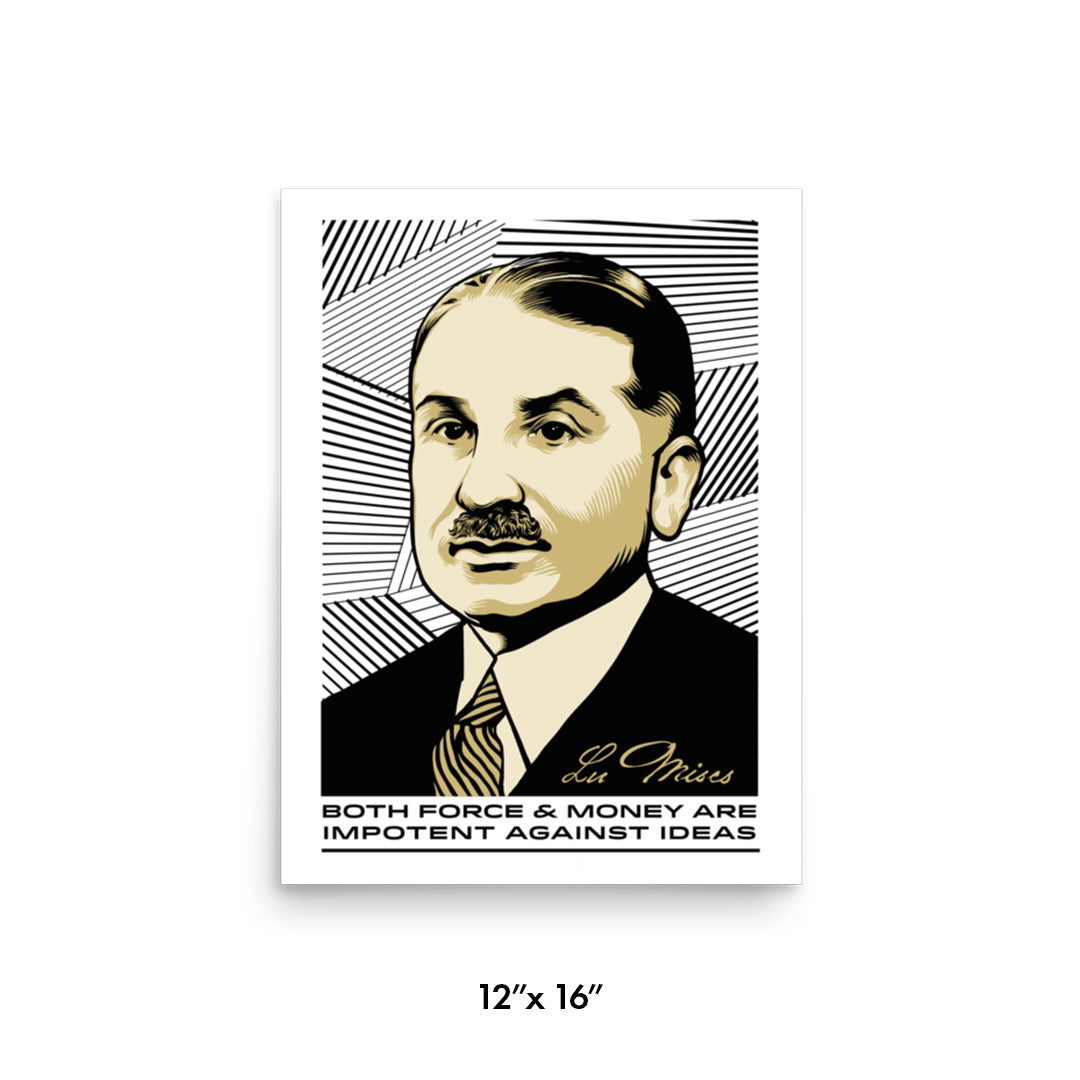 Ludwig von Mises Ideas Print