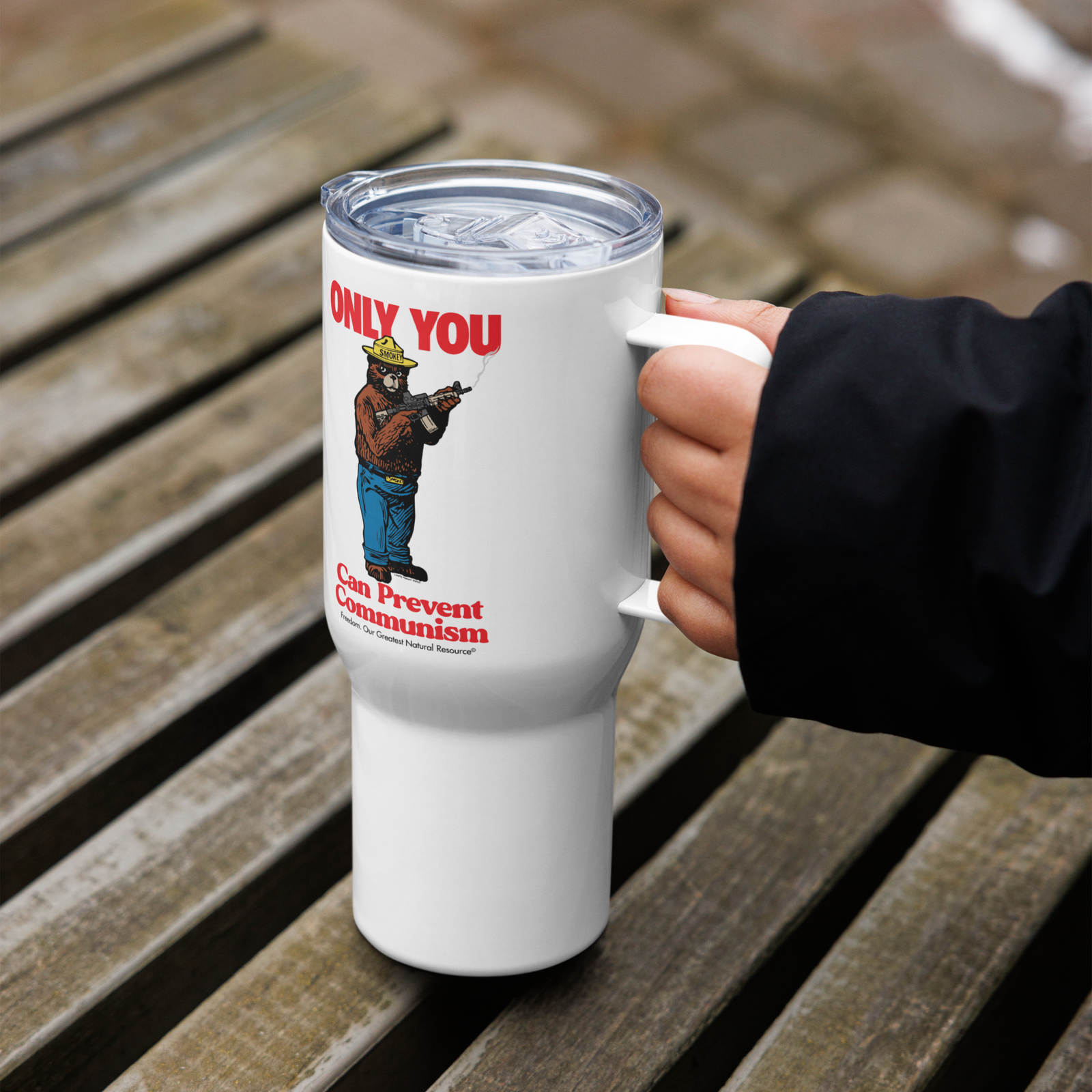 Only You Can Prevent Communism Travel Mug