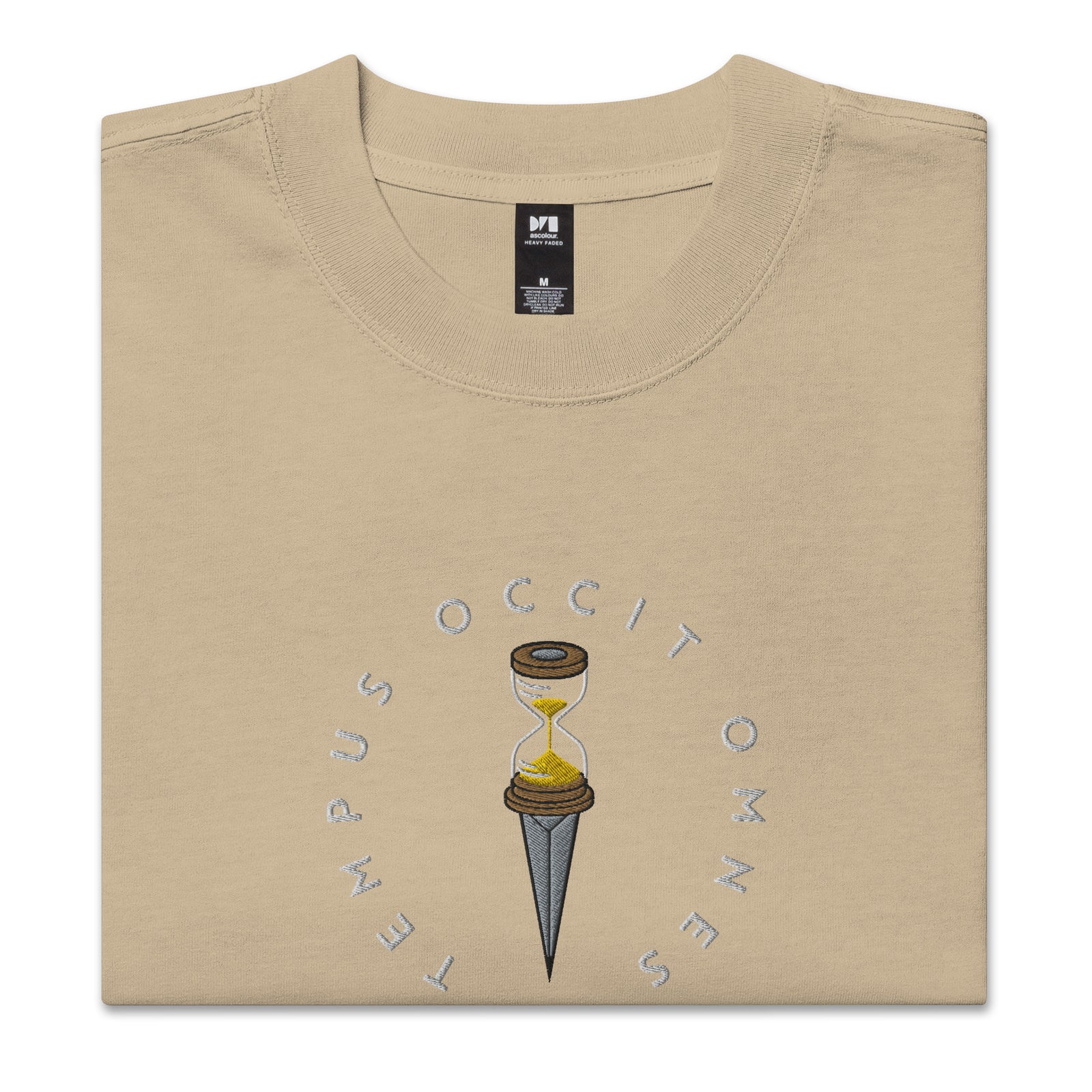 Tempus Occit Omnes Oversized Embroidered T-Shirt