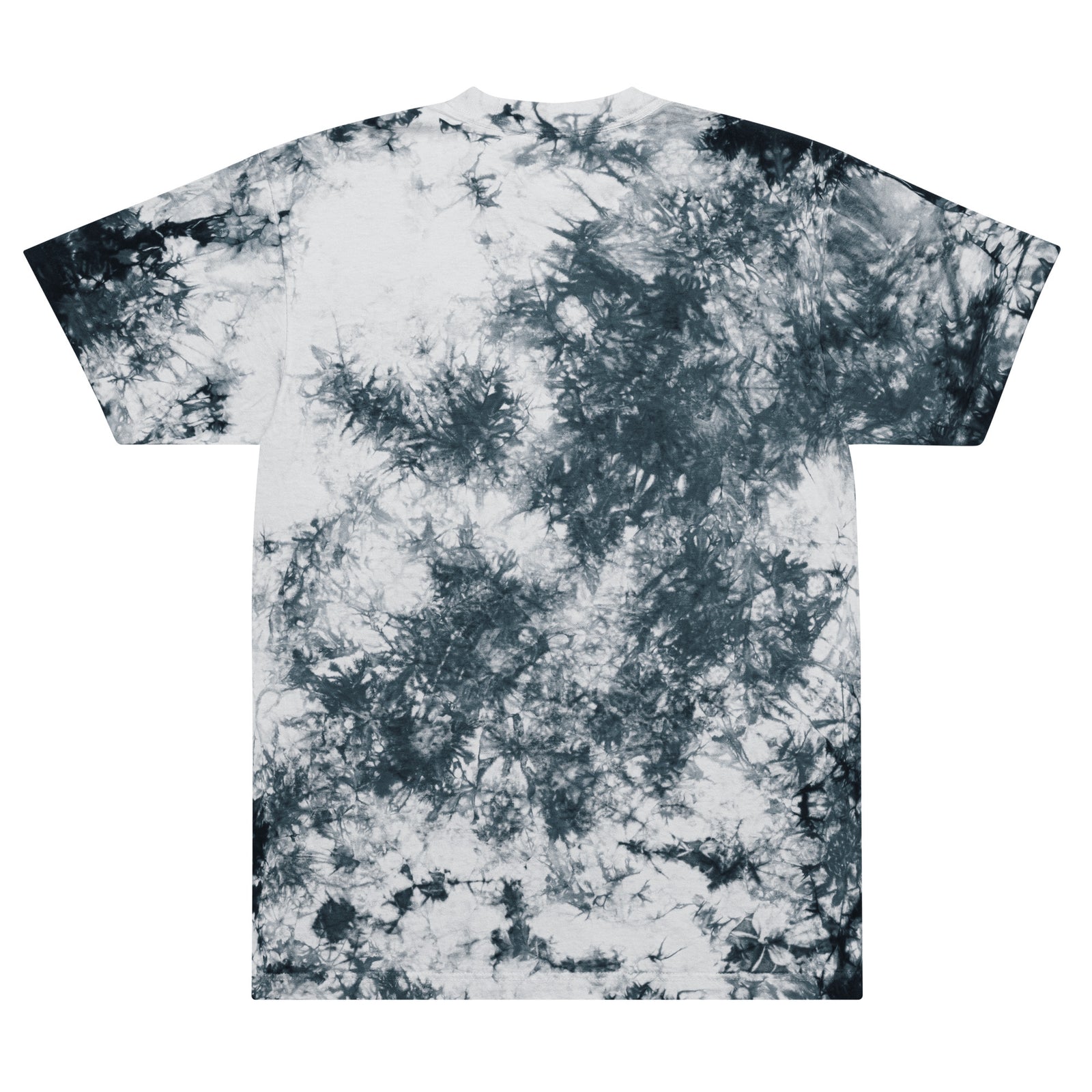 Mostly Peaceful Oversized Embroidered Tie-dye T-shirt