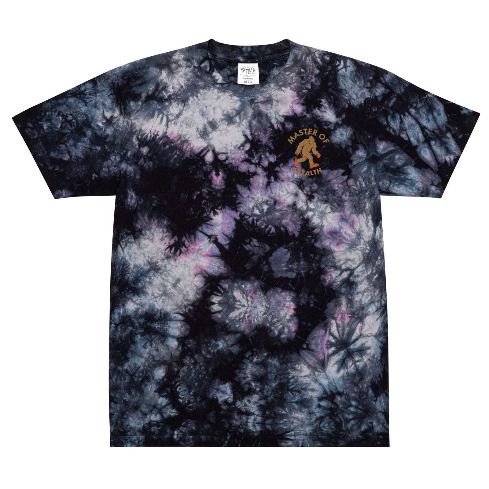 Master of Stealth Bigfoot Oversized Tie-dye T-Shirt