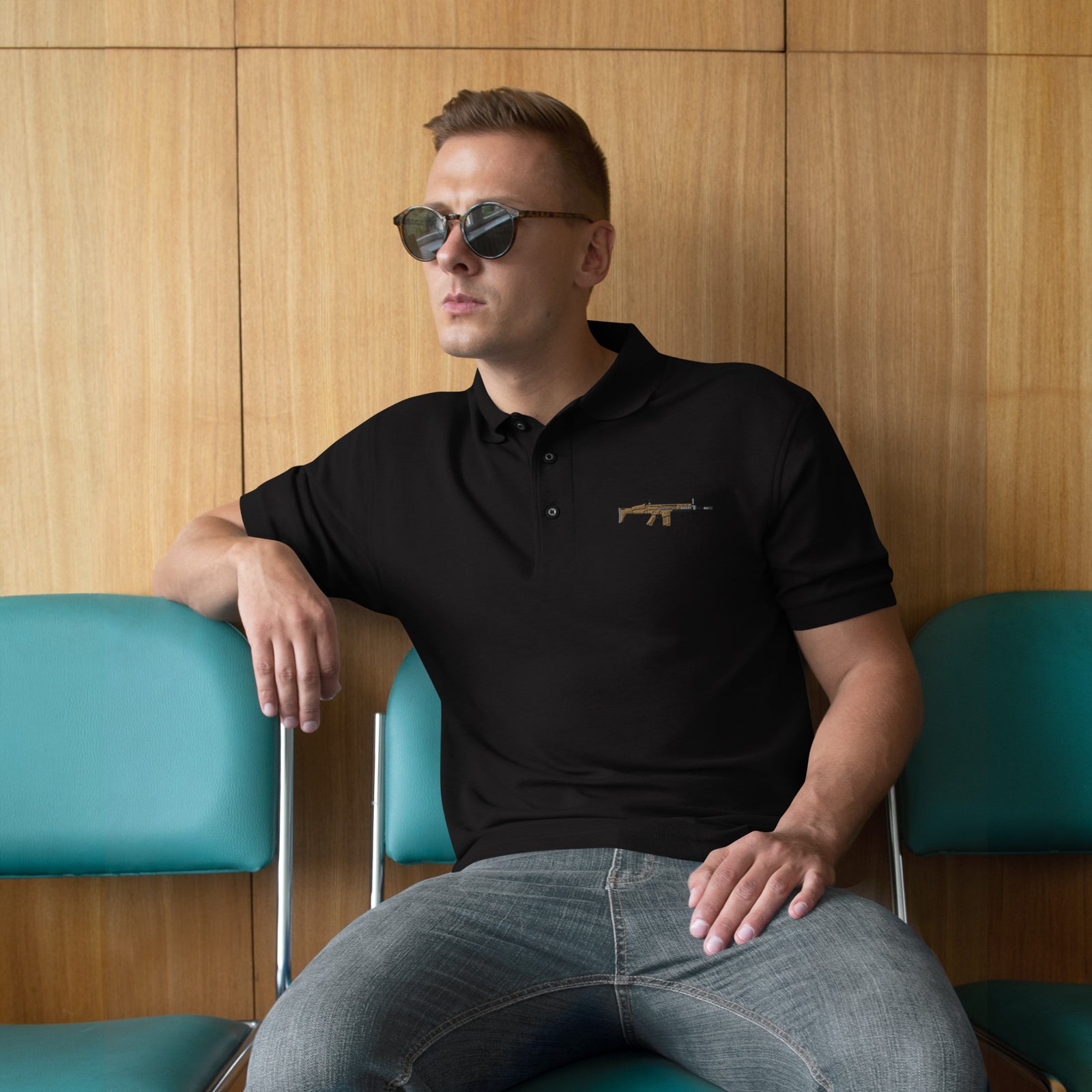 SCAR Embroidered Men's Polo