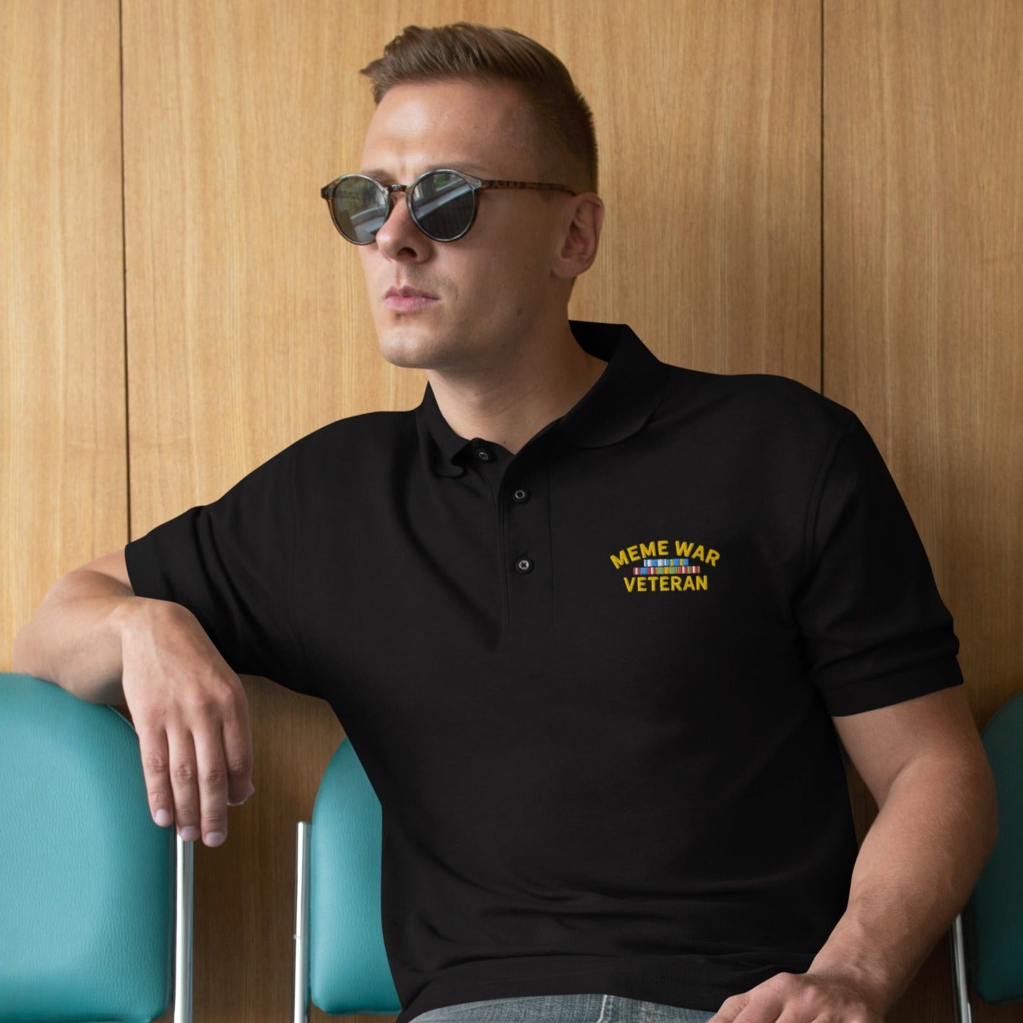 Meme War Veteran Men's Polo