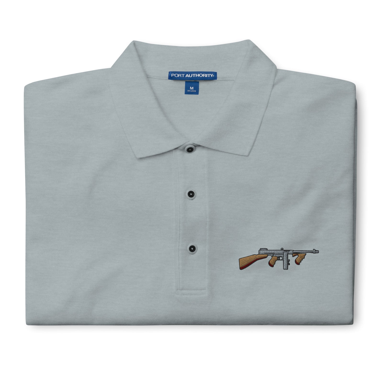 Tommy Gun with Drum Mag Men's Polo