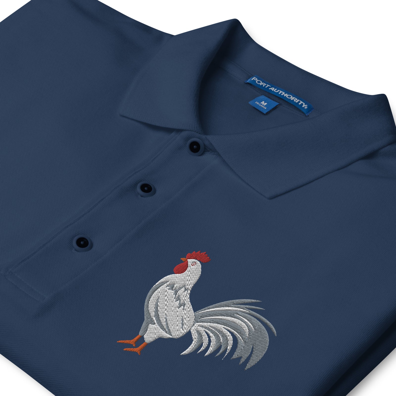 Huge White Cock Men's Polo