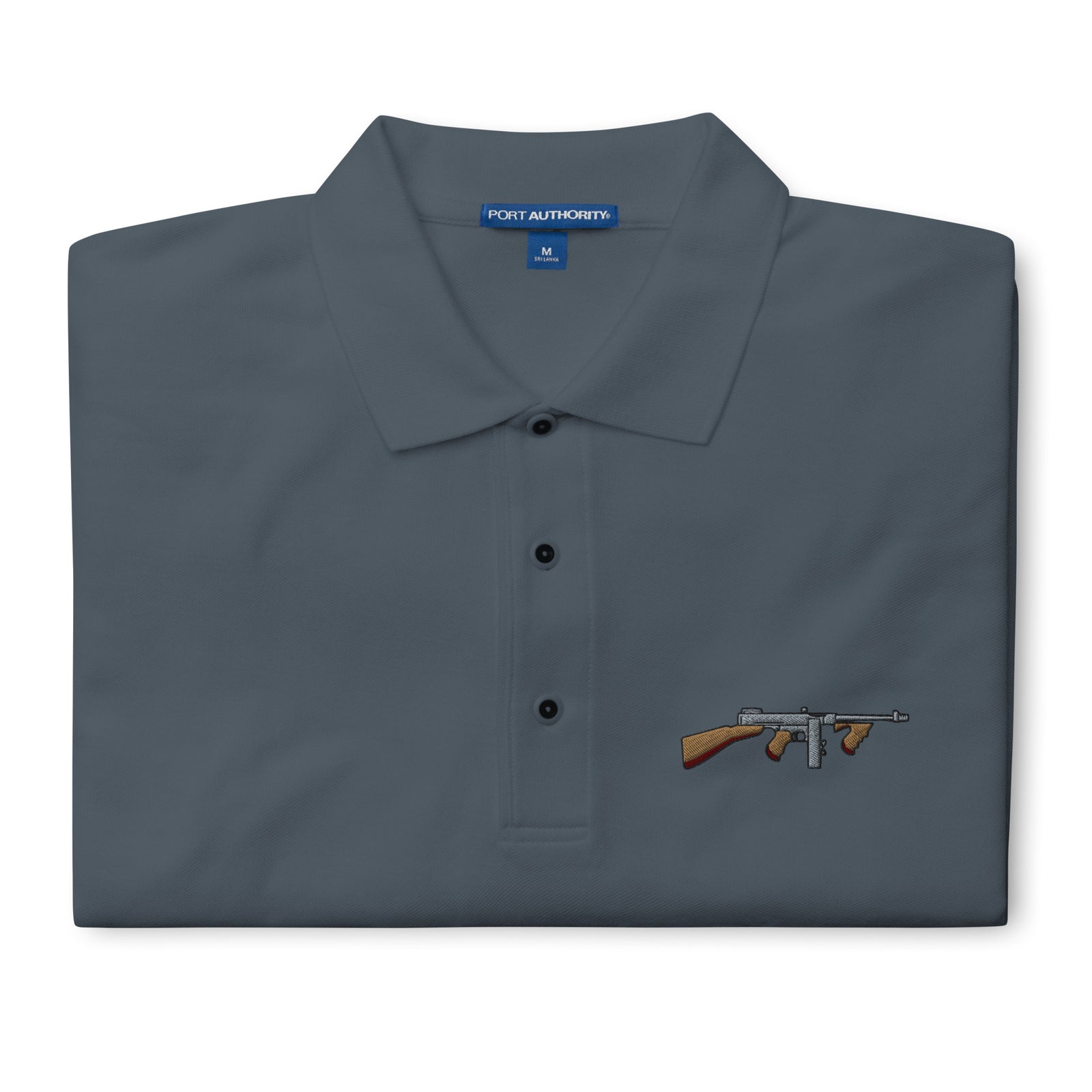 Tommy Gun with Drum Mag Men's Polo