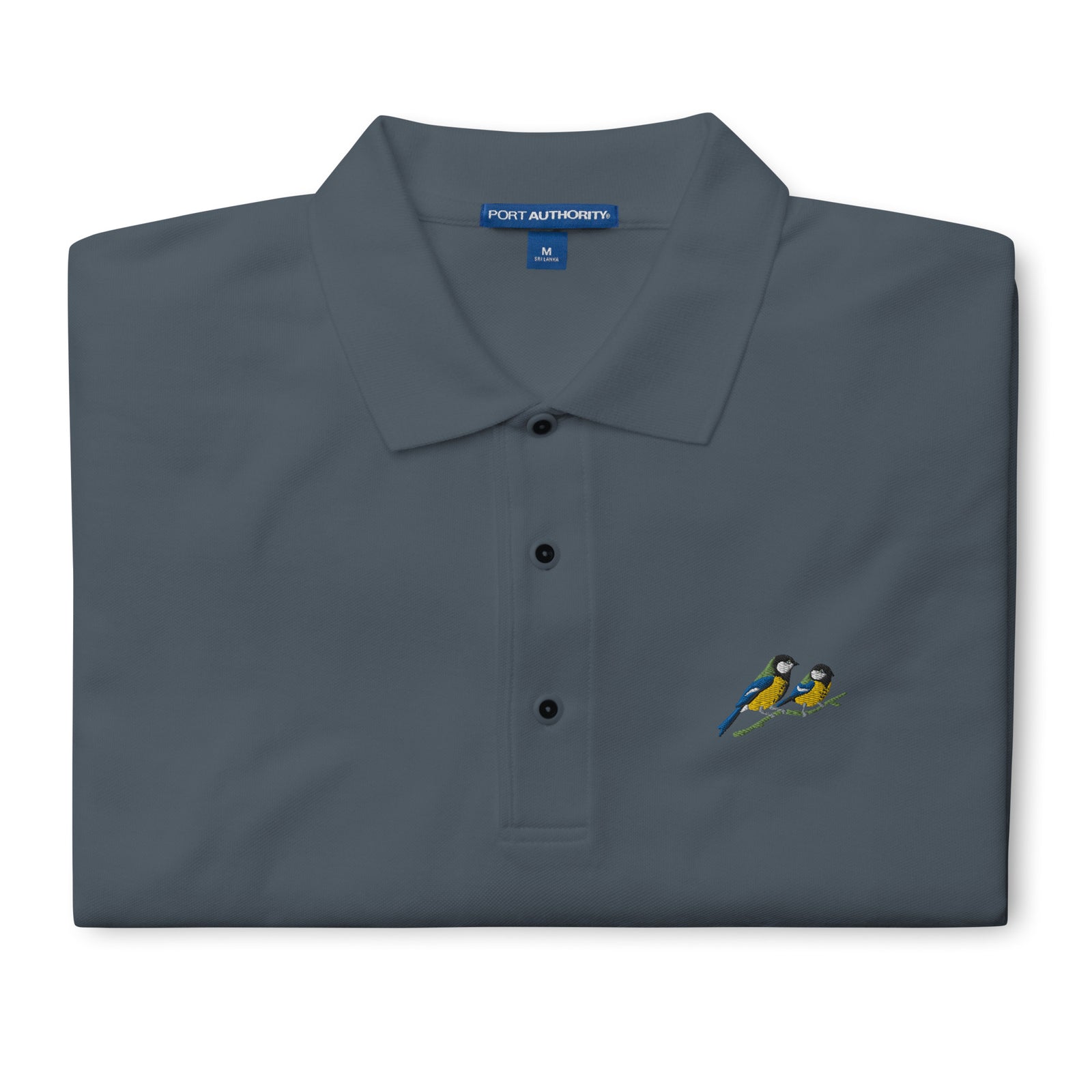 A Pair of Great Tits Men's Premium Polo