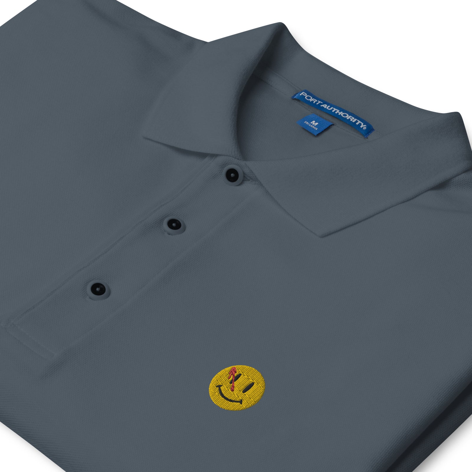The Watchers Smiley Face Men's Premium Polo