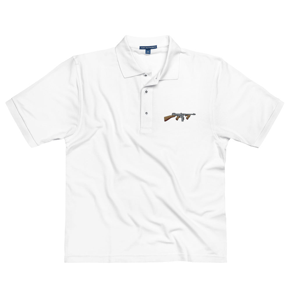 Tommy Gun with Drum Mag Men's Polo