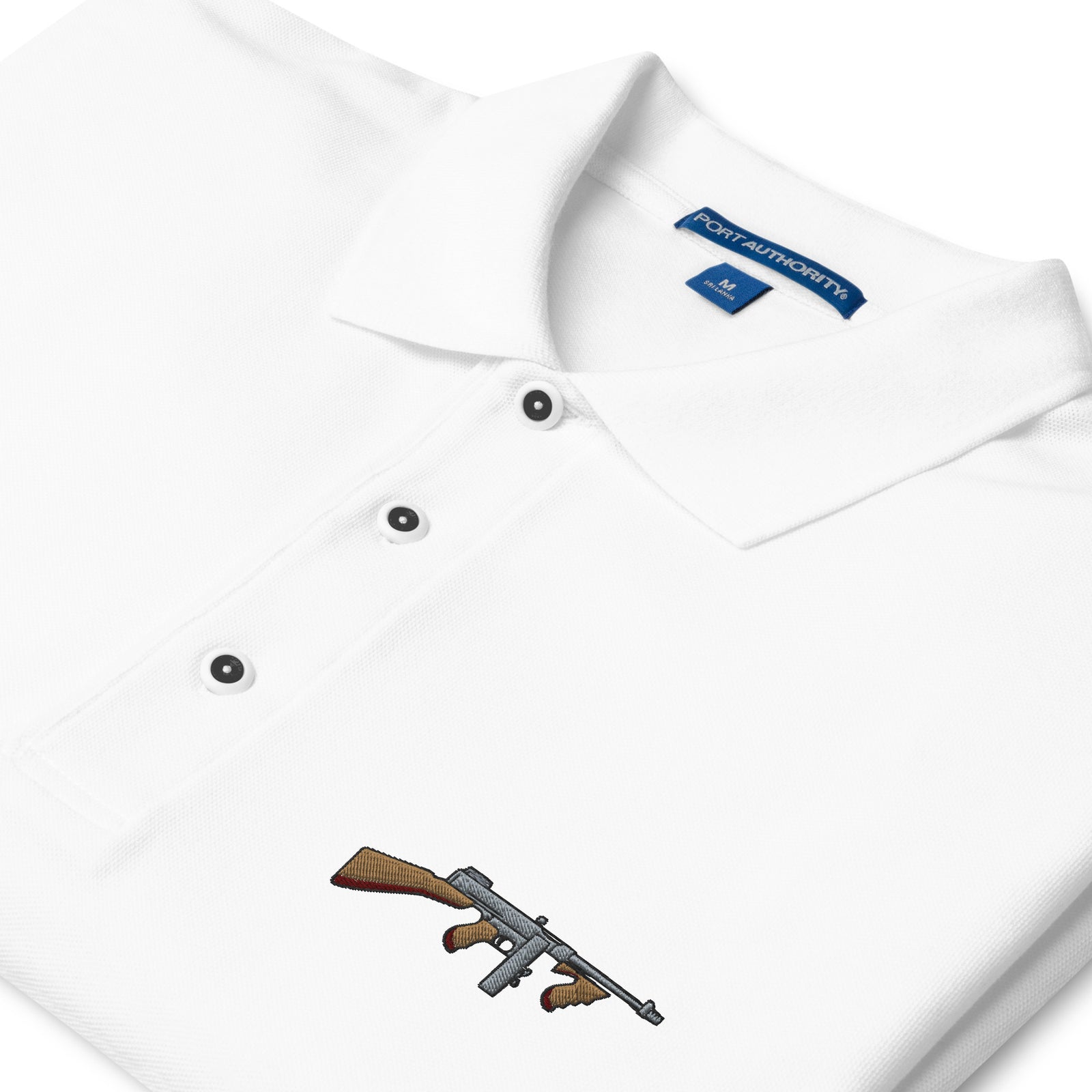 Tommy Gun with Drum Mag Men's Polo
