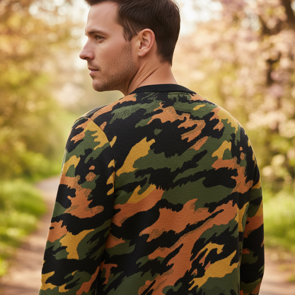 Autumn Resistance Knitted Pullover Recon Sweater