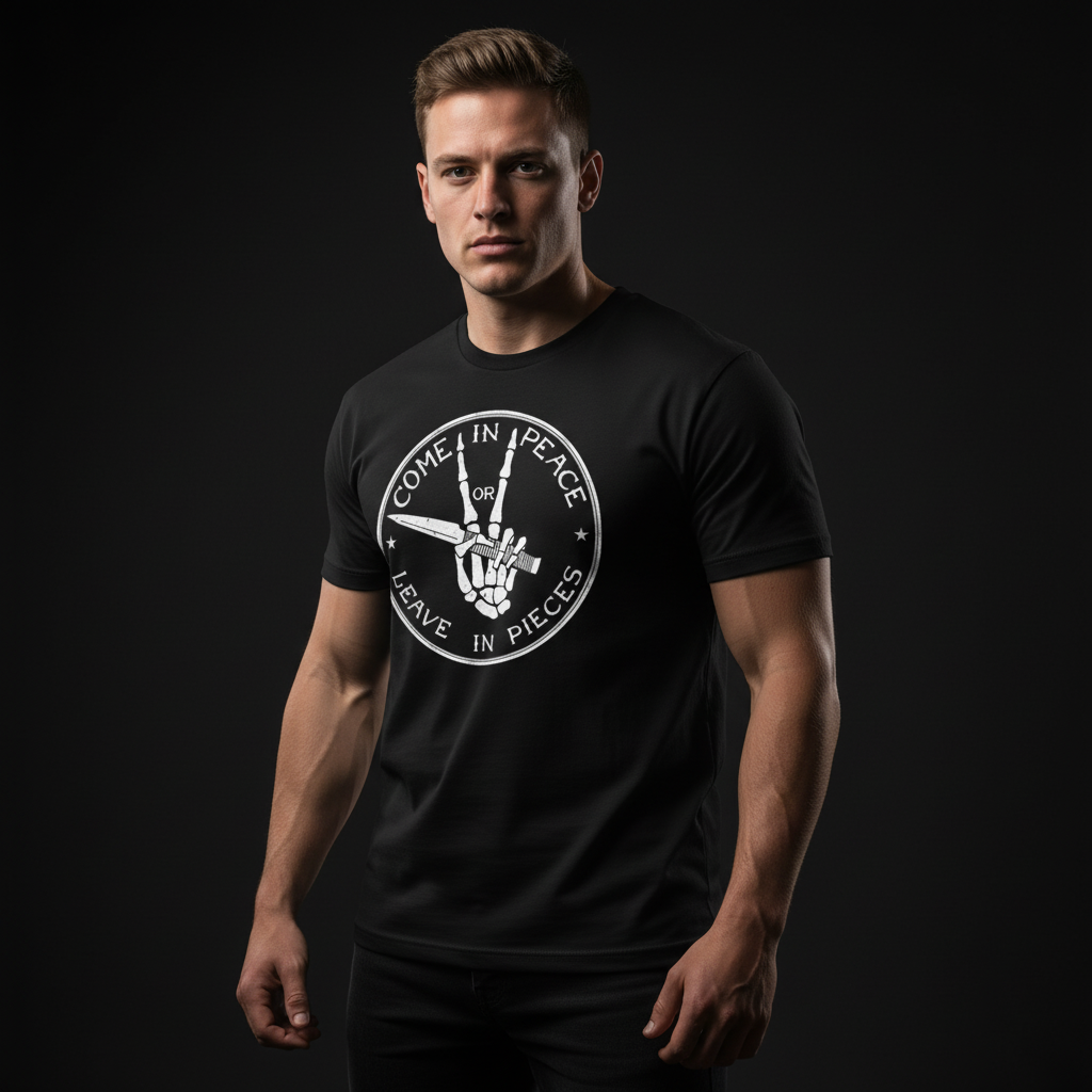 Come In Peace Or Leave In Pieces T-Shirt