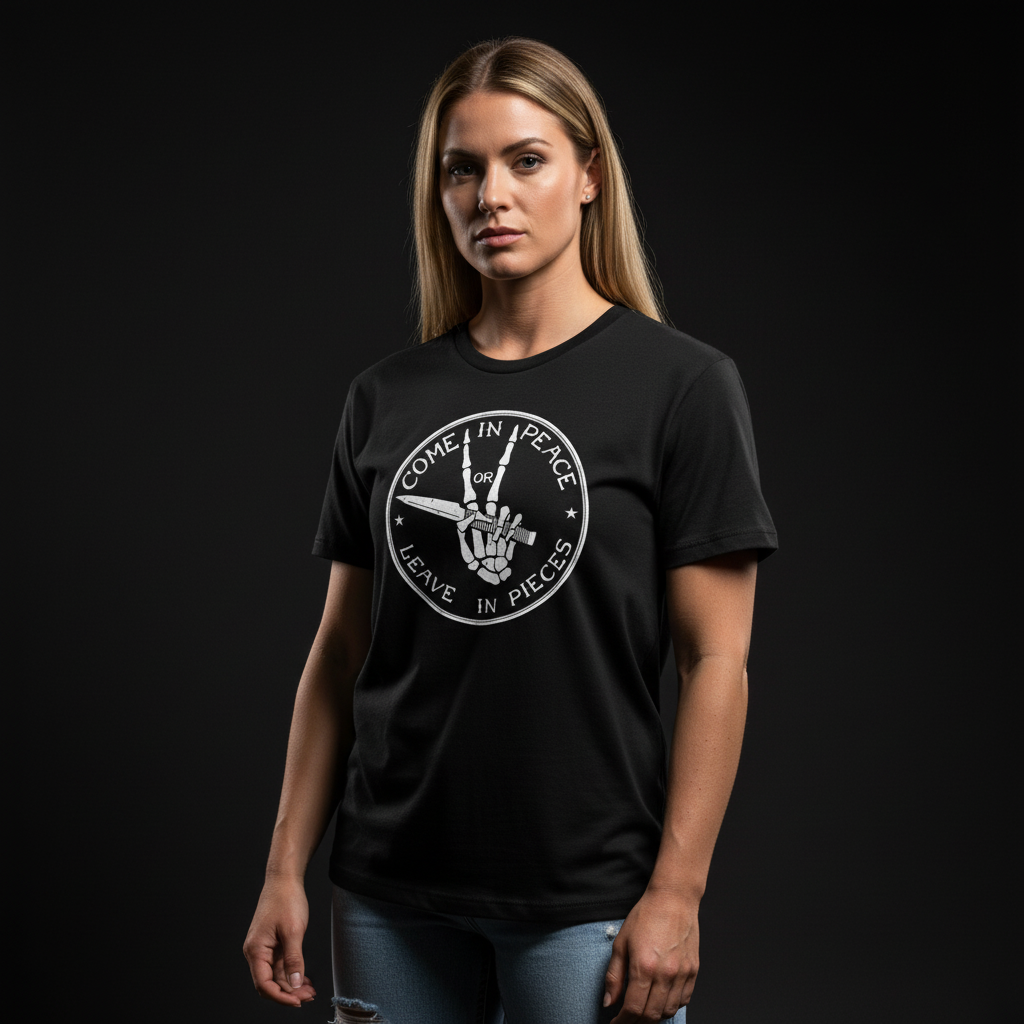 Come In Peace Or Leave In Pieces T-Shirt