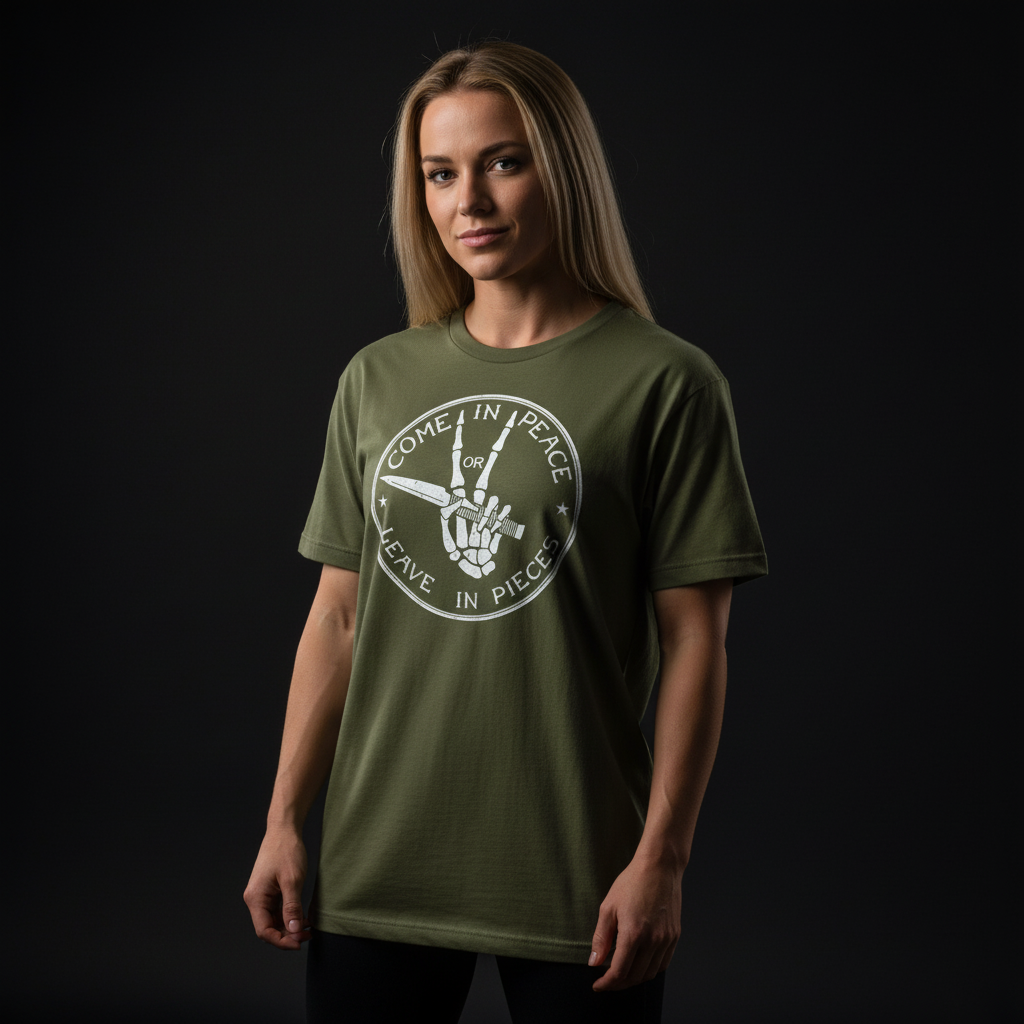 Come In Peace Or Leave In Pieces T-Shirt