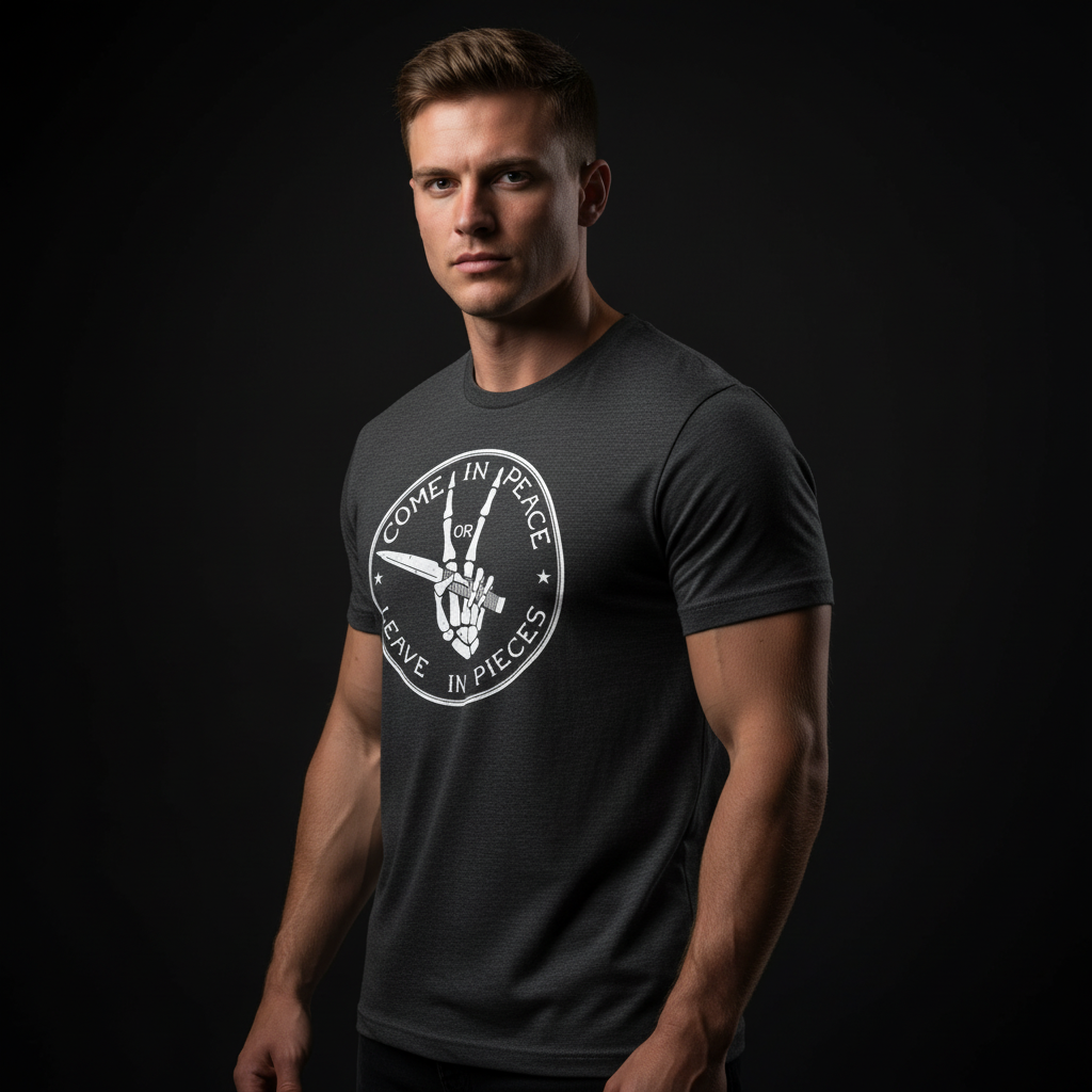 Come In Peace Or Leave In Pieces T-Shirt