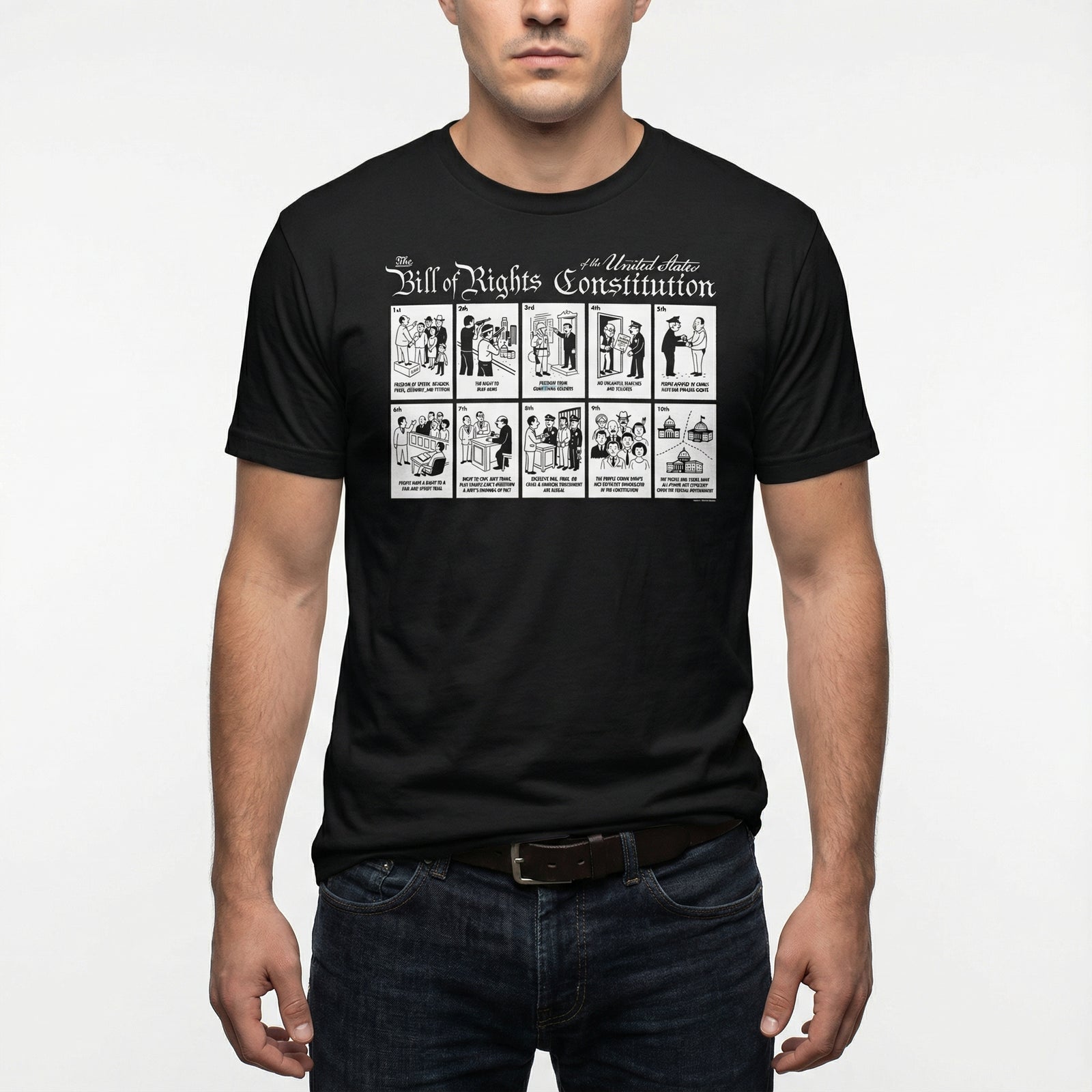 The Illustrated Bill of Rights Graphic Tee