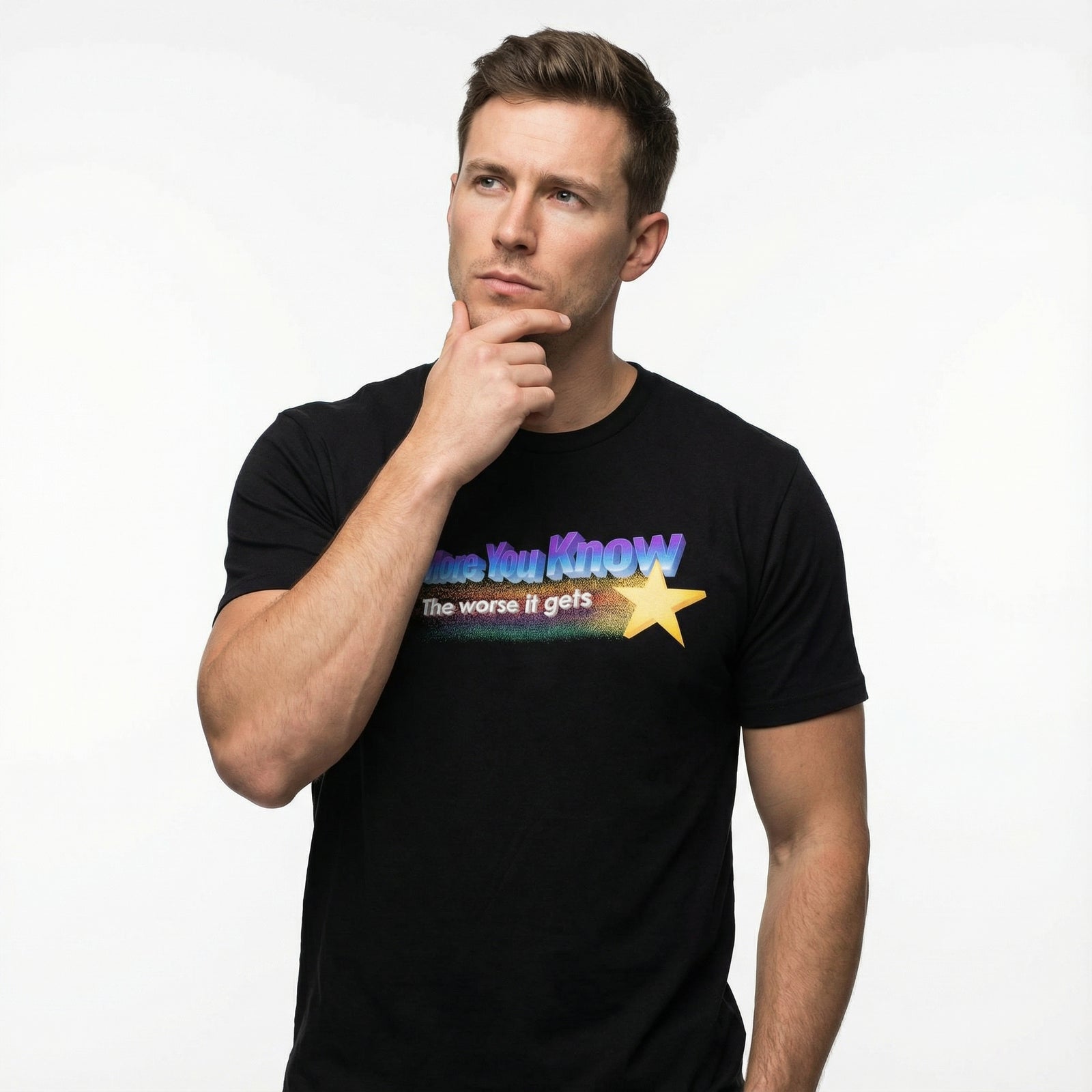 The More You Know The Worse It Gets Short-Sleeve Unisex T-Shirt